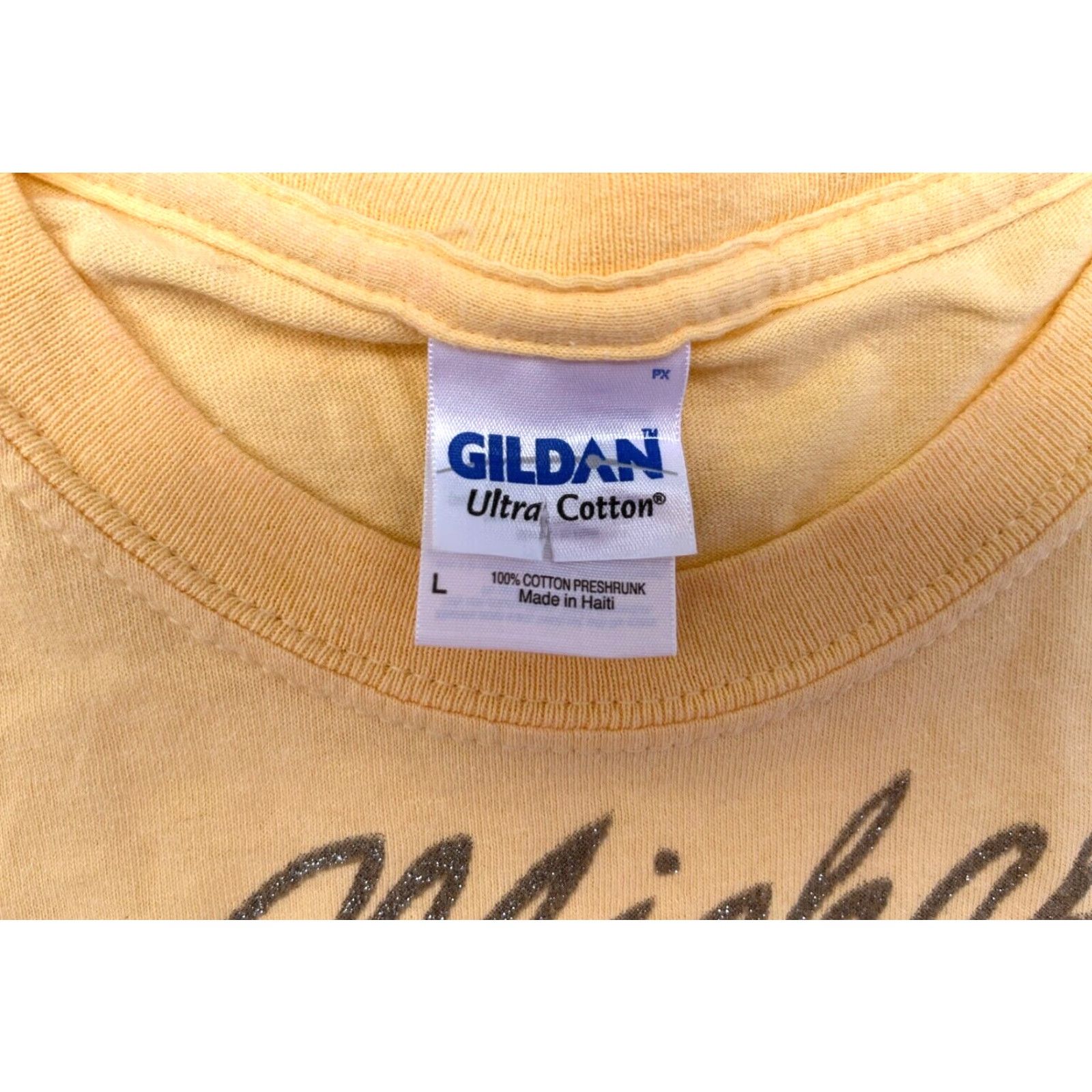 Gildan Vintage Michael Jackson Memorial T-Shirt L Mens Short Sleeve Crew Neck Peach 100% Cotton Gildan Ultra Cotton Vintage 1958-2009 Music Shirt Size US L / EU 52-54 / 3 - 5 Thumbnail