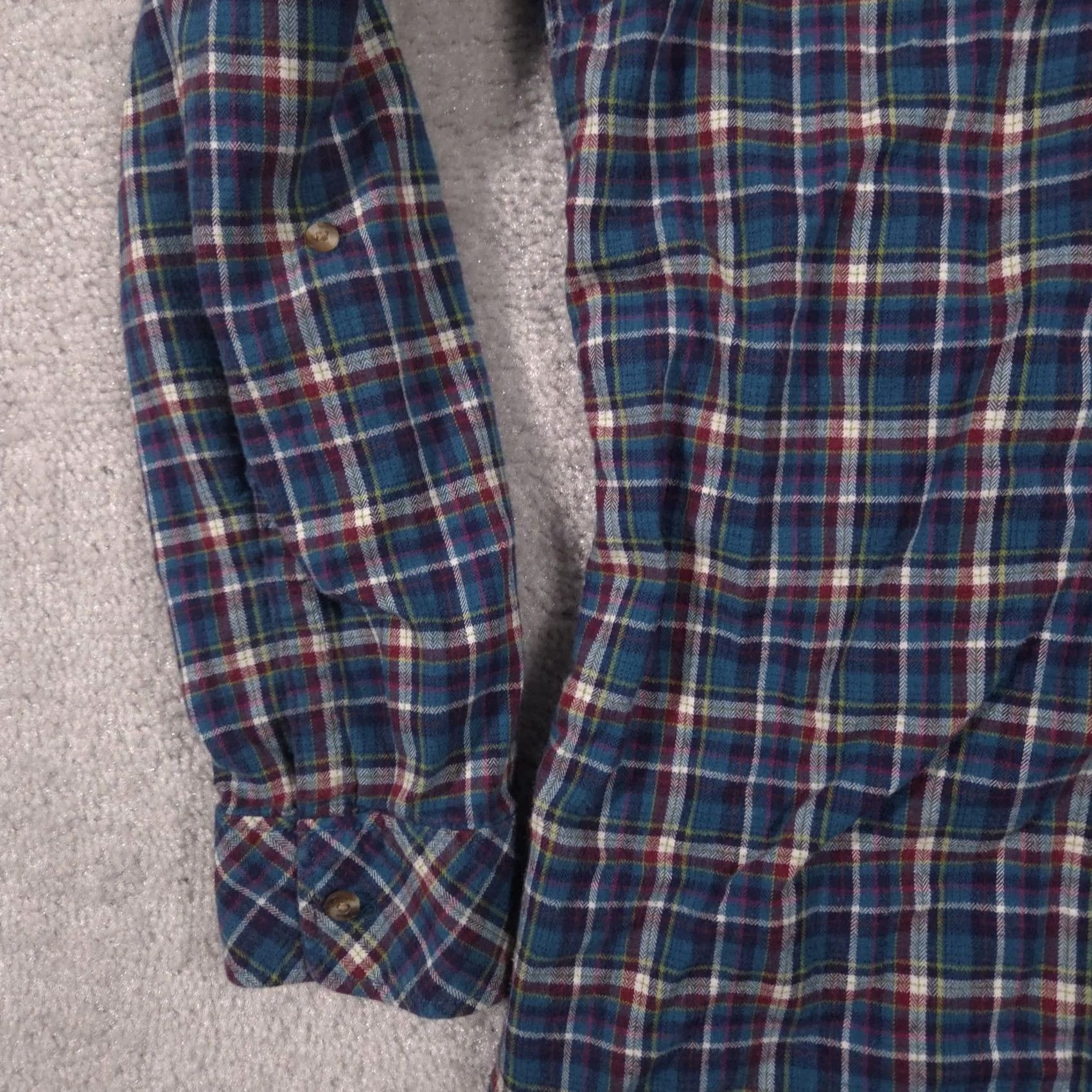 Eddie Bauer VINTAGE? No. Eddie Bauer Shirt Womens 2XL Blue Plaid Flannel Collared Long Sleeve Tunic Top Size XXL / US 16-18 / IT 52-54 - 7 Thumbnail