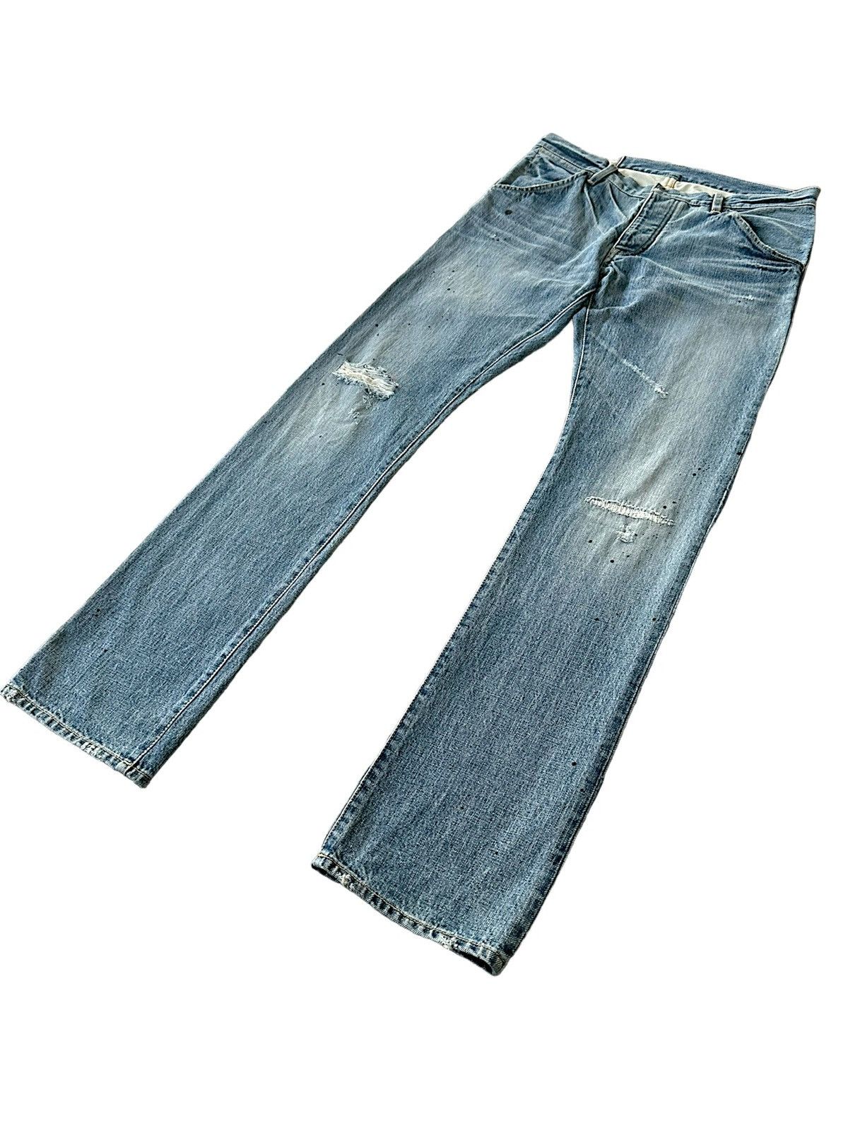 Kazuyuki Kumagai Attachment 2010's Attachment Japan distressed blue denim Size US 32 / EU 48 - 3 Thumbnail