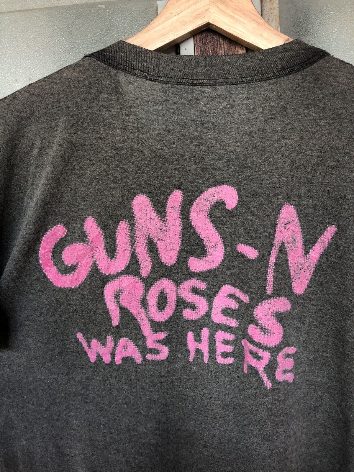 Band Tees × Guns N' Roses × Vintage Vintage 80’s Gun’s and Roses Was Here Faded Shirt Tee Rare Size US M / EU 48-50 / 2 - 10 Thumbnail