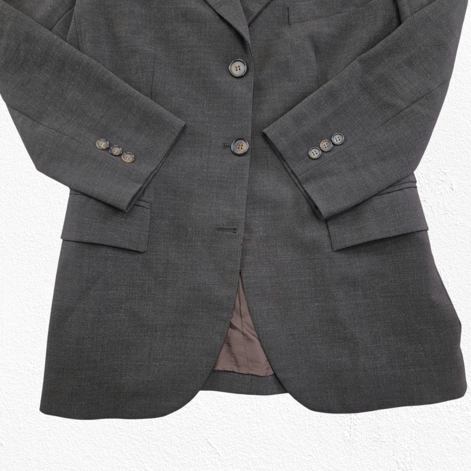 Zara Vintage Zara Brown Single Breasted Wool Blend Blazer Size 6 Size M / US 6-8 / IT 42-44 - 4 Thumbnail