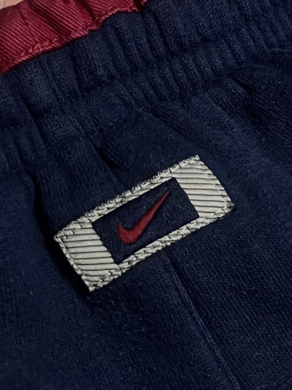 Nike Vintage 90s Nike Wide-Leg Cotton Joggers – Navy Blue, Size M Size US 32 / EU 48 - 4 Thumbnail
