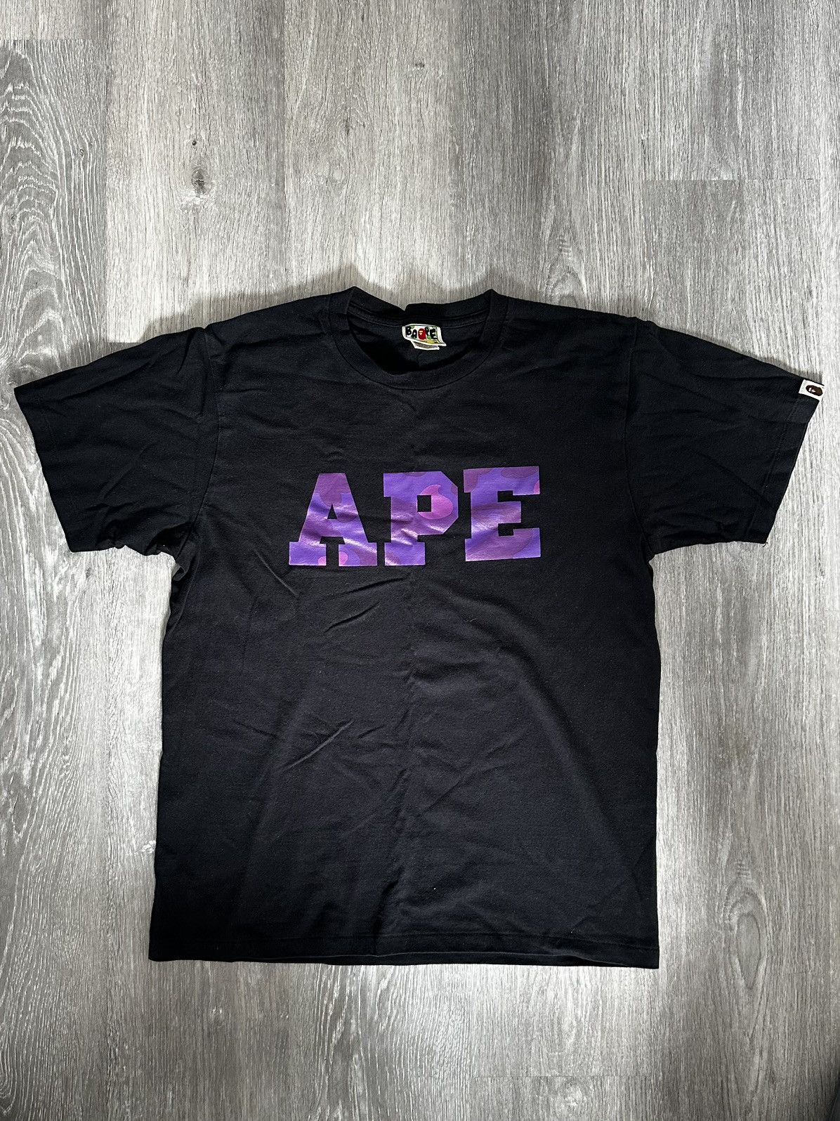 Bape purple camo t shirt deals