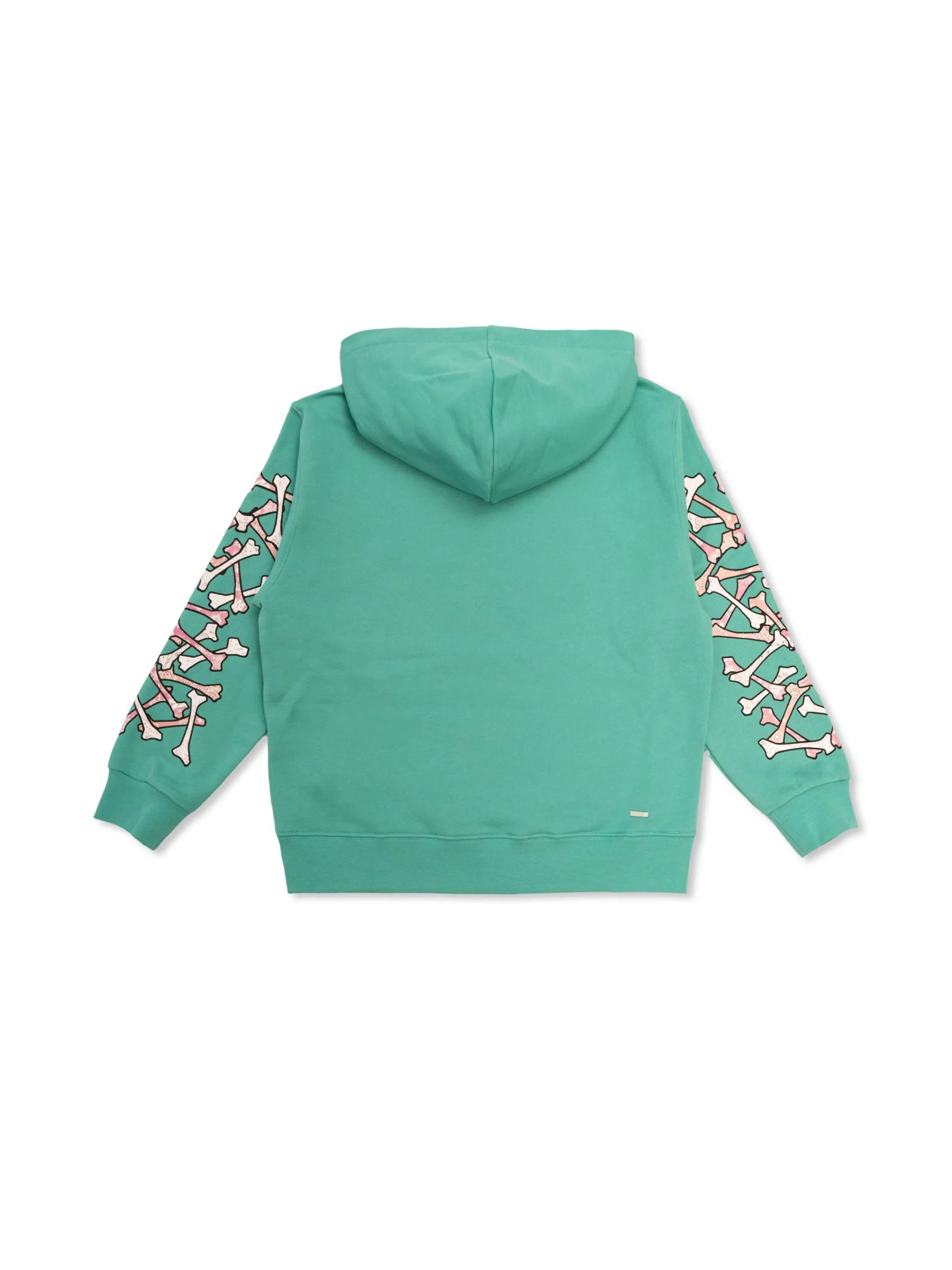 Amiri o1orln1025 KIDS Bone Print Hoodie in Blue Size US XXS / EU 40 - 2 Thumbnail