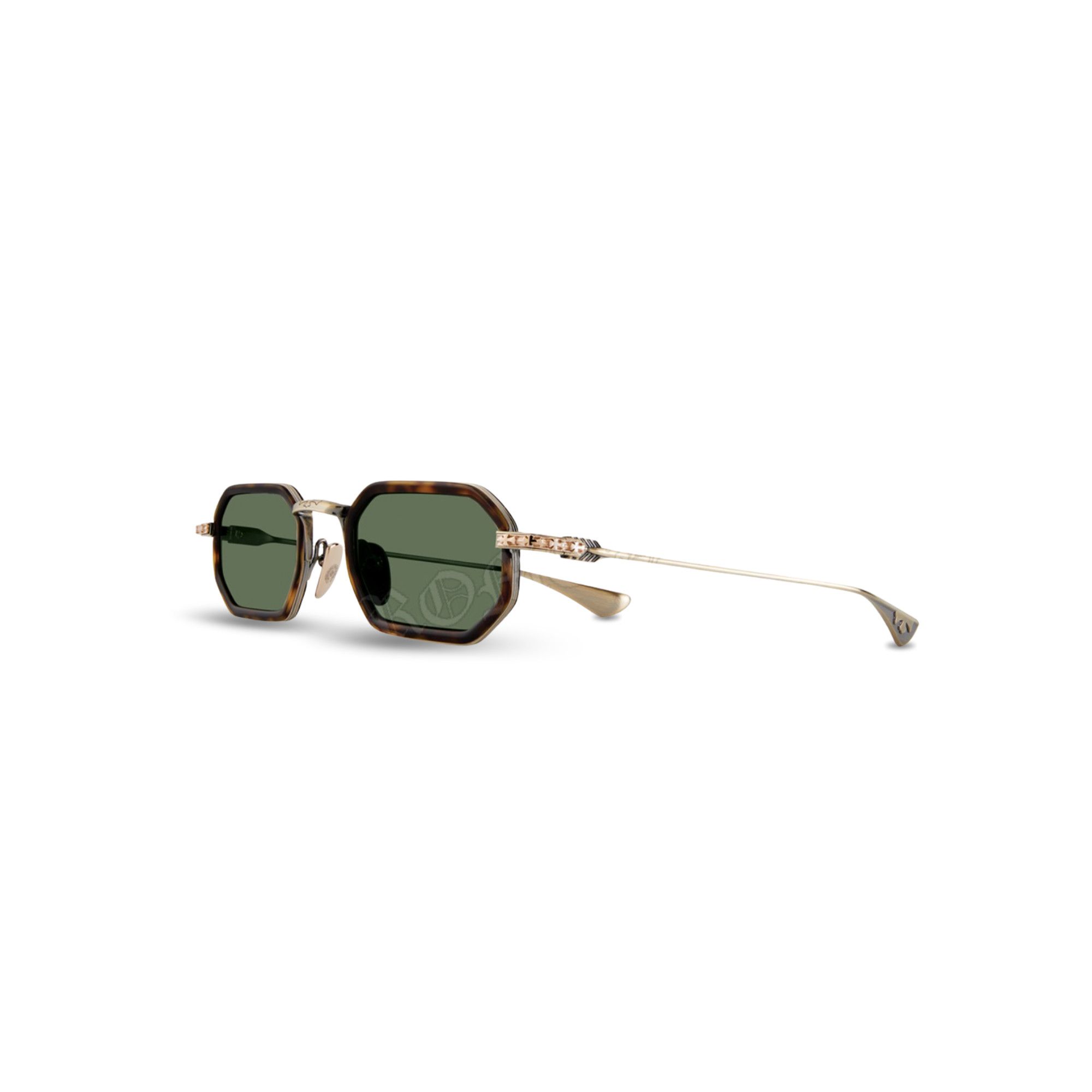 Chrome Hearts CHROME HEARTS STYLIDA Dark Tortoise / Antique Gold Size ONE SIZE - 1 Thumbnail