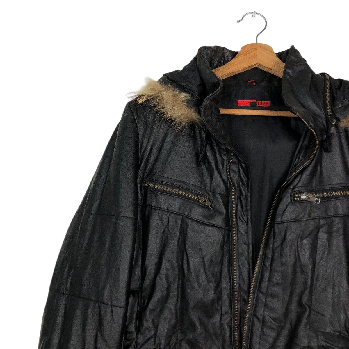 Issey Miyake 🔥Vintage Biker Soft Leather Jacket Jun Japan Made Size US M / EU 48-50 / 2 - 7 Thumbnail
