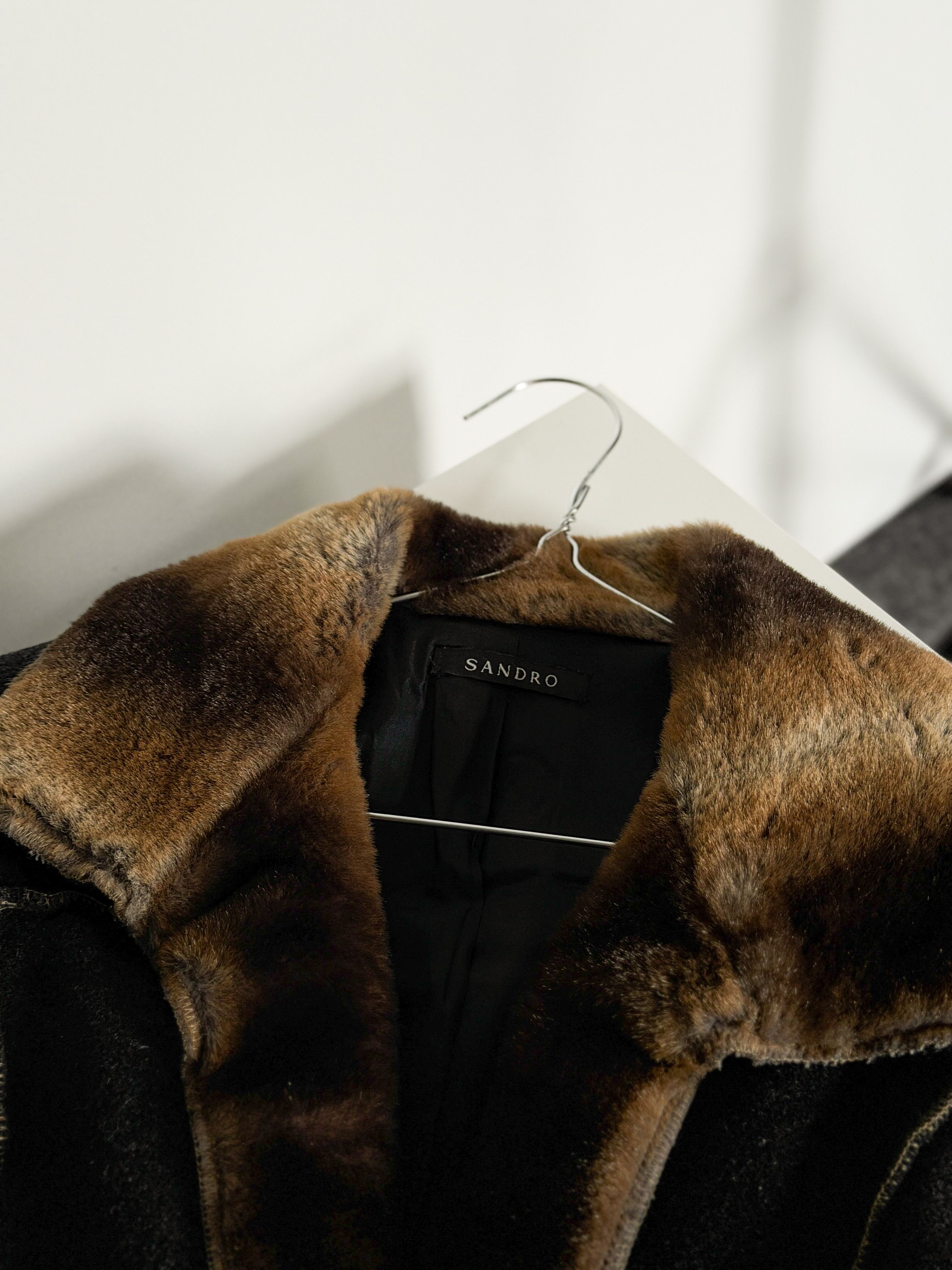 Sandro Sandro Paris Knit Jacket Faux Fur Trim Toggle Cardigan Size S / US 4 / IT 40 - 7 Thumbnail