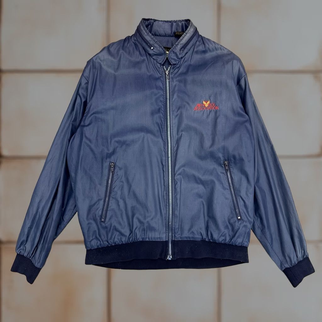 Vintage VINTAGE Air Force Association La Mode Du Golf Nylon Jacket Blue XL Mens Size US XL / EU 56 / 4 - 1 Thumbnail