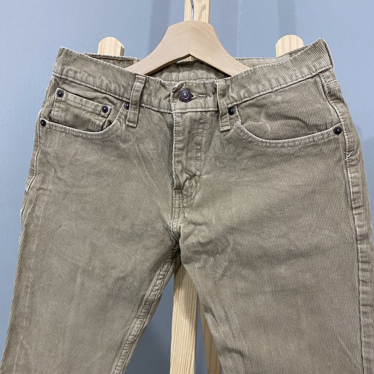 Levi's Levis 511 2018 Corduroy Pants Beige Size US 29 - 3 Thumbnail