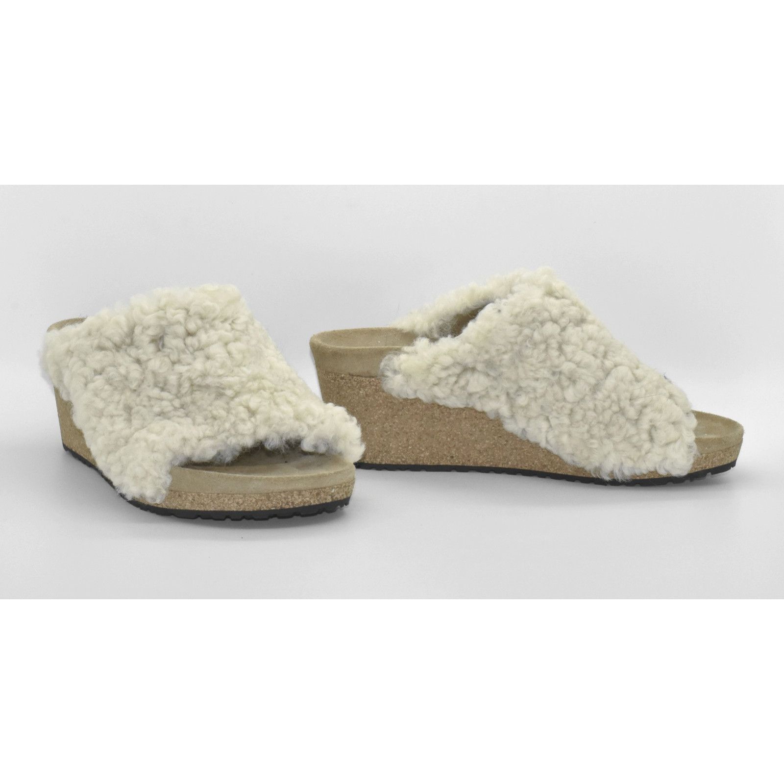 Birkenstock PAPILLIO BY BIRKENSTOCK Namica Teddy Shearling Wool Wedge 38 Size US 7 / IT 37 - 1 Thumbnail