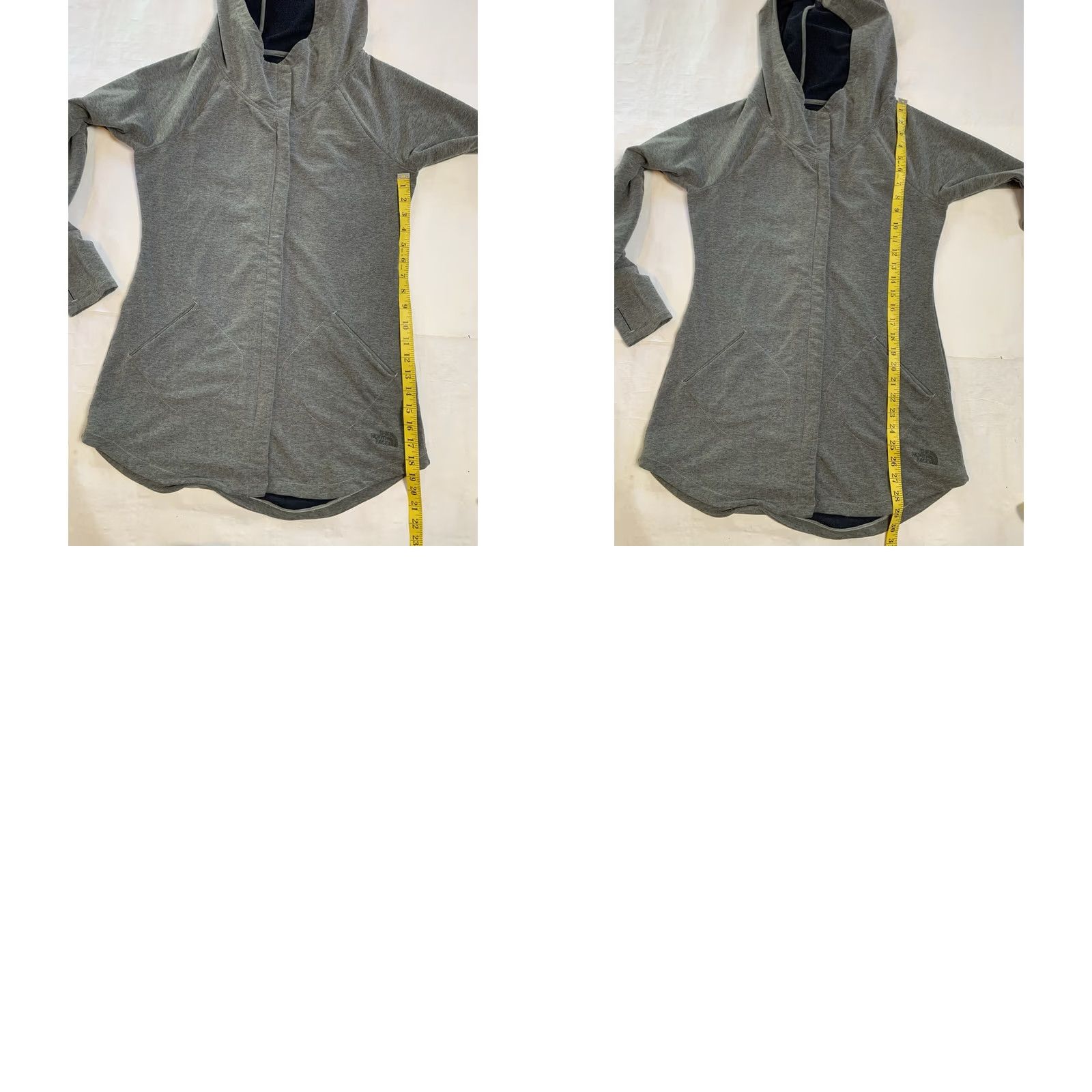 The North Face VINTAGE The North Face Jacket Women M Gray Wrapture Yoga Flashdry Full Zip Thumb Holes Size M / US 6-8 / IT 42-44 - 8 Thumbnail