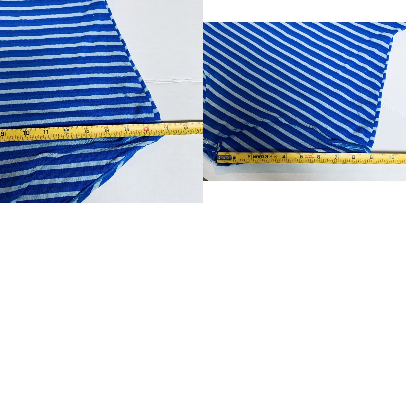 Vintage VINTAGE Magic Lady Swimsuit Body Suit Blue Stripe 100% Nylon Stretch L/XL Womens Men? Size L / US 10 / IT 46 - 9 Thumbnail