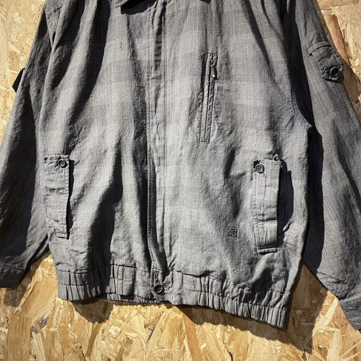 Pierre Balmain × Vintage Pierre Balmain Checked Basic Logo Jacket - Harrington Style Size US M / EU 48-50 / 2 - 5 Thumbnail