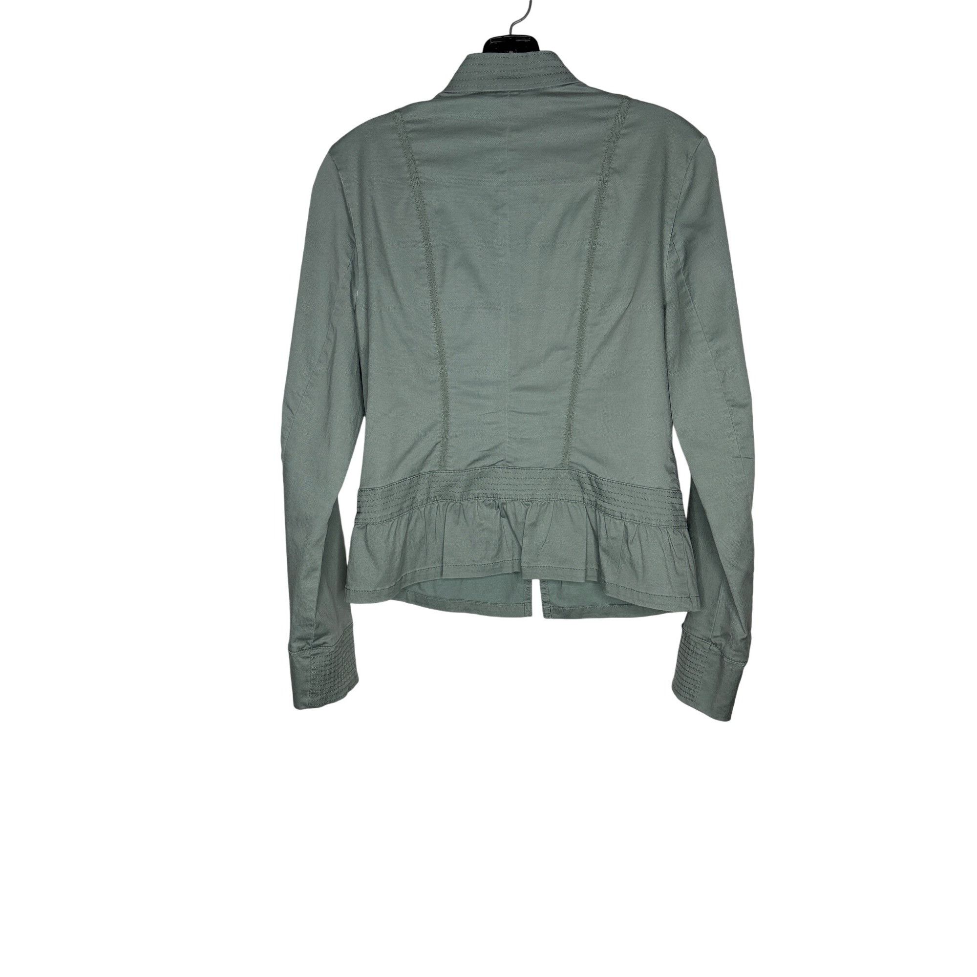 White House Black Market WHITE HOUSE BLACK MARKET WOMEN'S LIGHT TEAL CASUAL RUFFLE JA Size M / US 6-8 / IT 42-44 - 2 Thumbnail