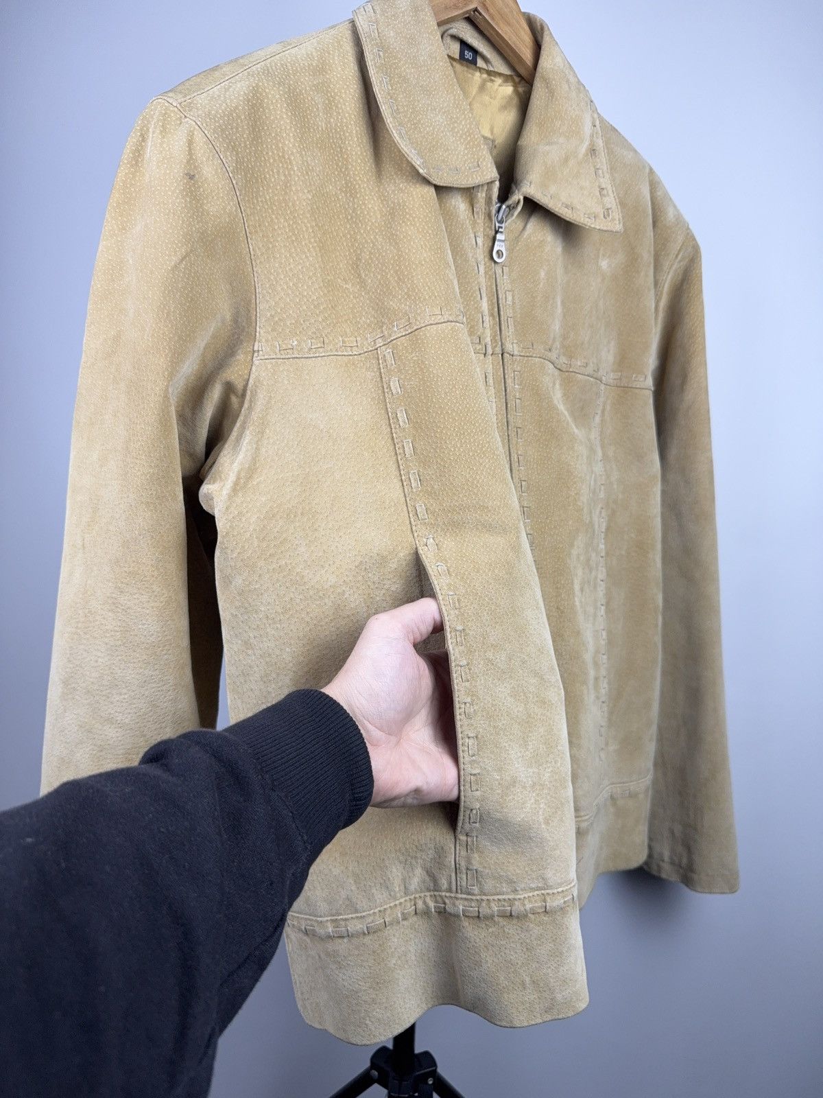 Vintage Vintage 90s Avant Garde Leather Biker MOTO Y2K Jacket Size US M / EU 48-50 / 2 - 5 Thumbnail