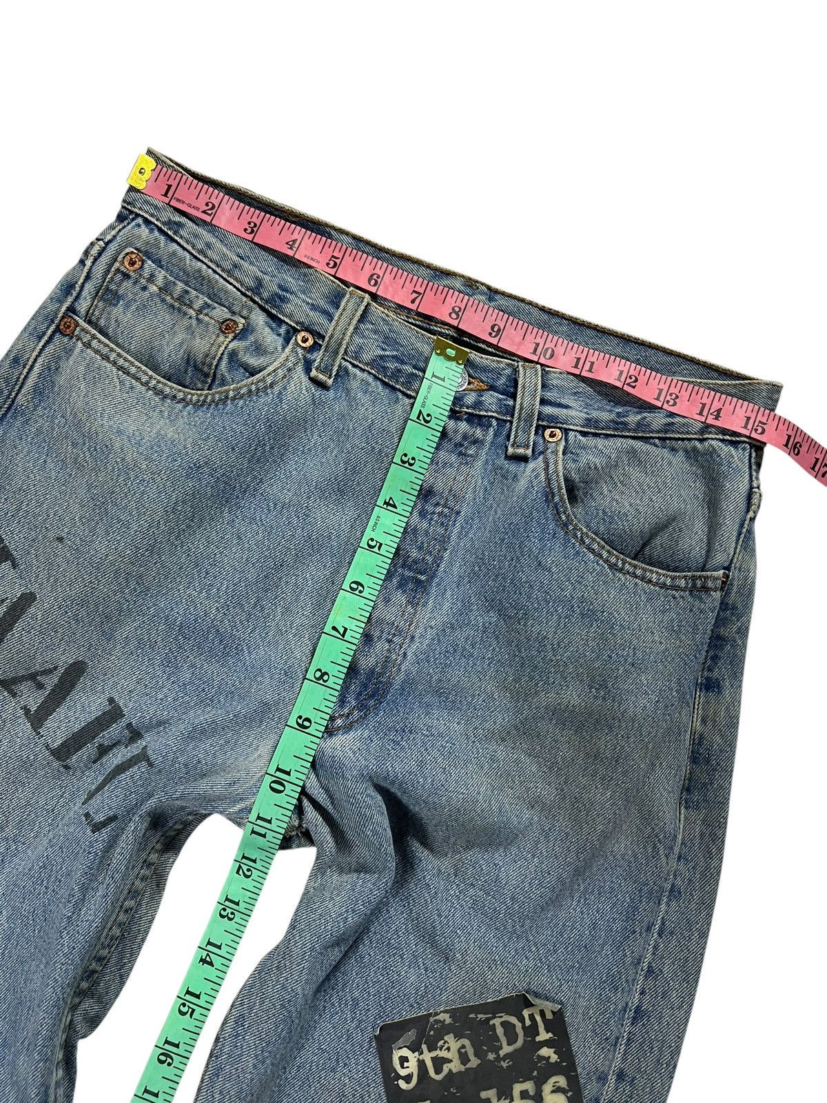 Levi's Vintage 90’s Levis 501 Custom Punk Stone Wash Jean Size US 30 / EU 46 - 16 Thumbnail