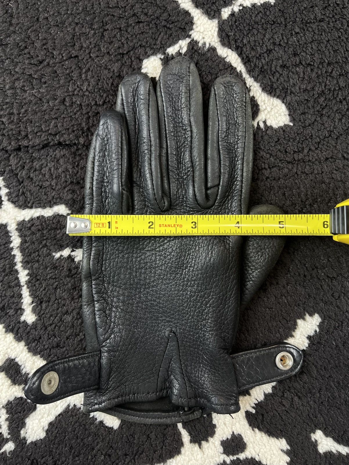Chrome Hearts Chrome Hearts Silver Horseshoe Leather Gloves Black Size ONE SIZE - 8 Thumbnail