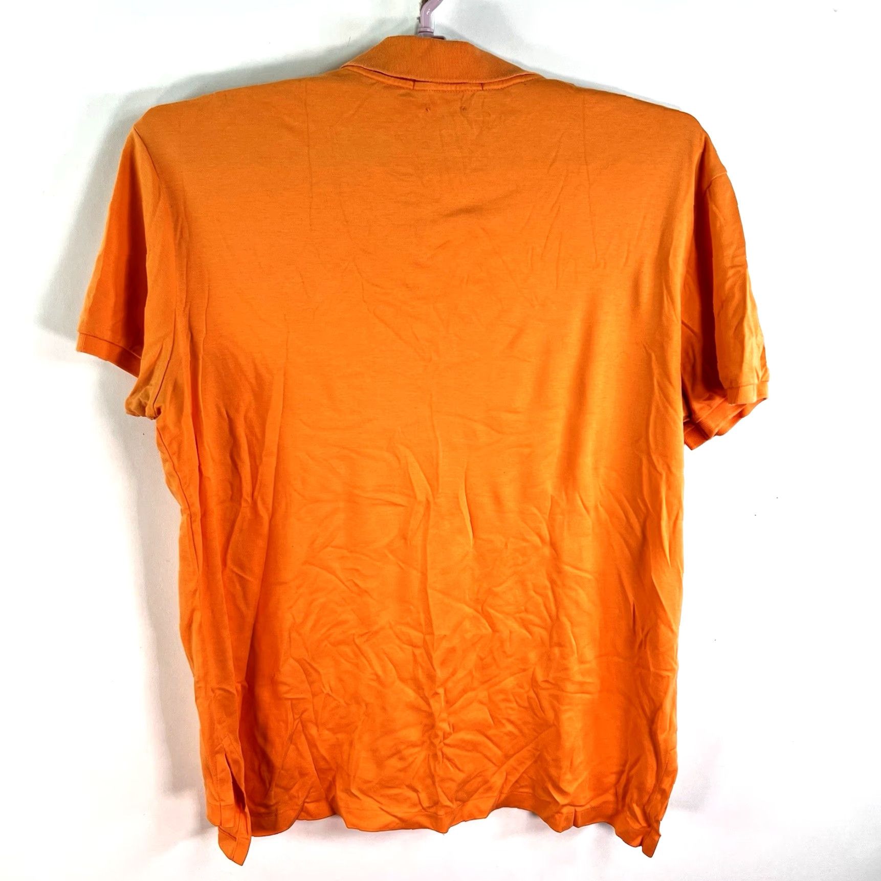 Ralph Lauren Ralph Lauren Pima Interlock Cotton Polo Shirt Mens Size L Short Sleeve Orange Polo Shirt Interlock Cotton Pima Size US L / EU 52-54 / 3 - 6 Thumbnail