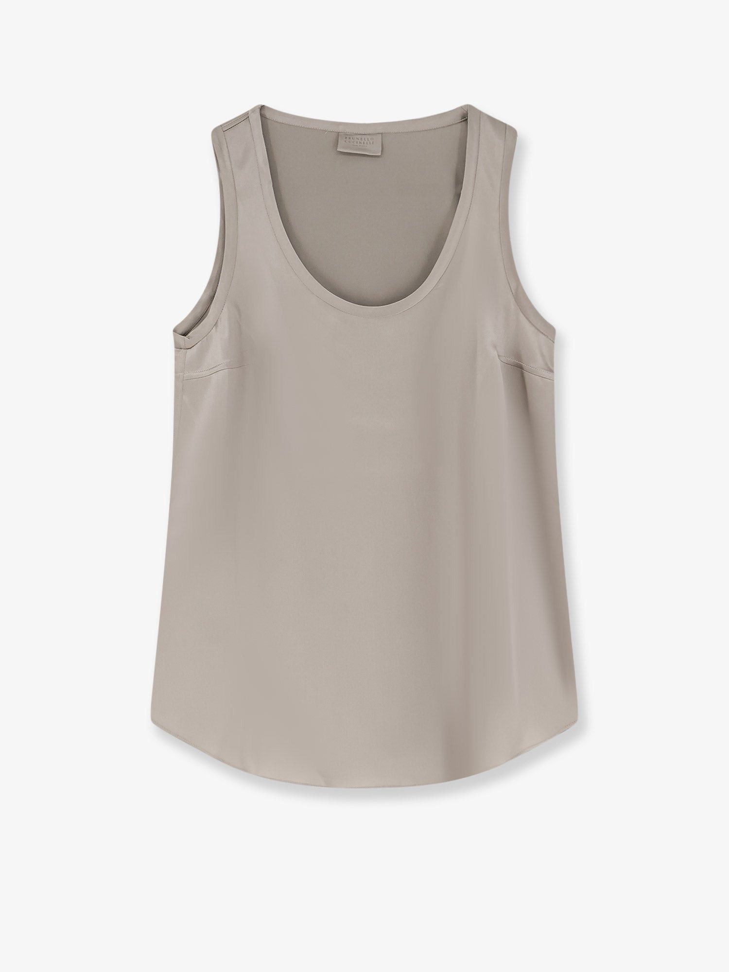 Brunello Cucinelli Stretch Silk Top Size L / US 10 / IT 46 - 1 Thumbnail