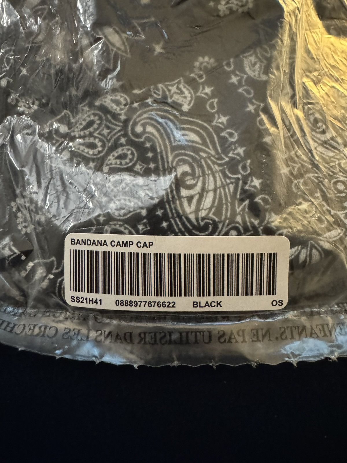 Supreme Supreme Bandana Camp Cap Black Spring Summer 2021 Size ONE SIZE - 2 Thumbnail