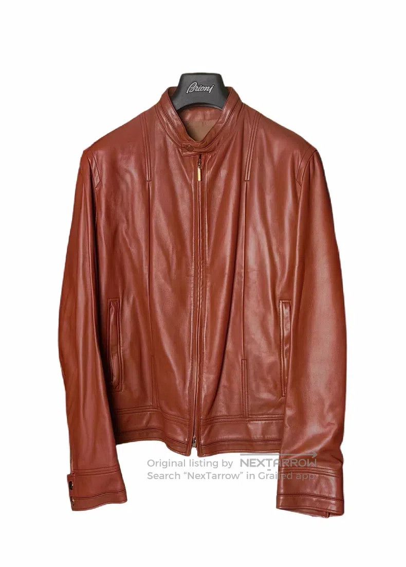 Brioni Brioni Casual leather jacket Size US L / EU 52-54 / 3 - 5 Thumbnail