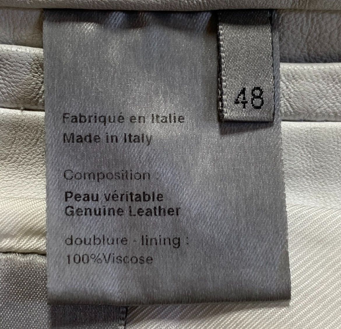 Dior Dior Homme 05ss White Lambskin Three Wolf Leather Jacket Size US M / EU 48-50 / 2 - 5 Thumbnail