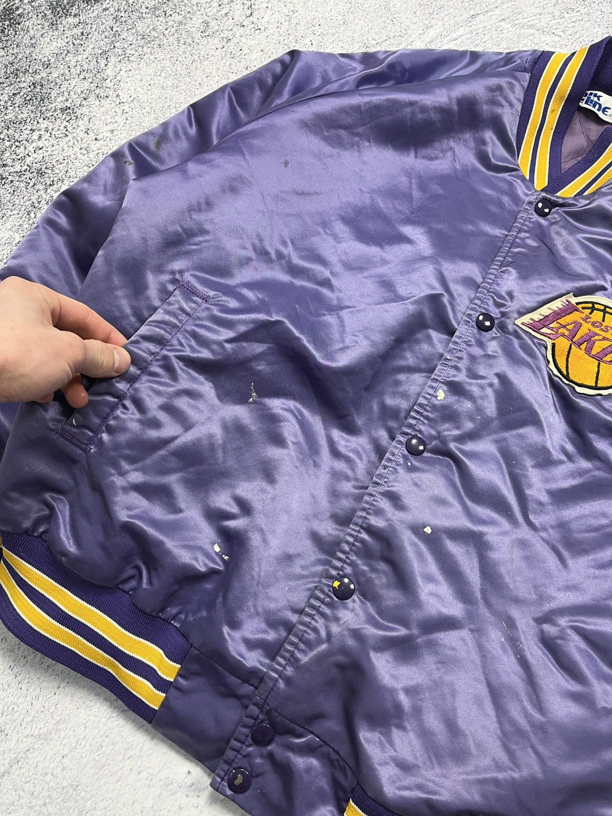 Chalk Line × NBA Vintage Chalk Line NBA Los Angeles Lakers Bomber Jacket USA Size US XL / EU 56 / 4 - 12 Thumbnail