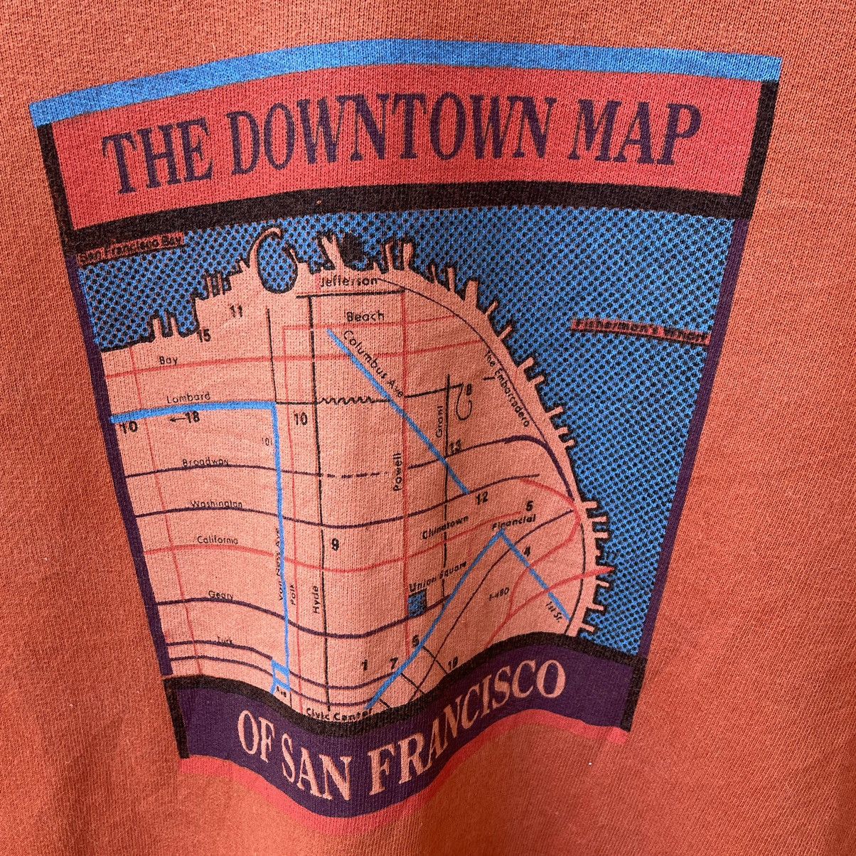 Vintage 🔥Vintage San Francisco The Downtown Map Sweatshirts Size US S / EU 44-46 / 1 - 4 Thumbnail