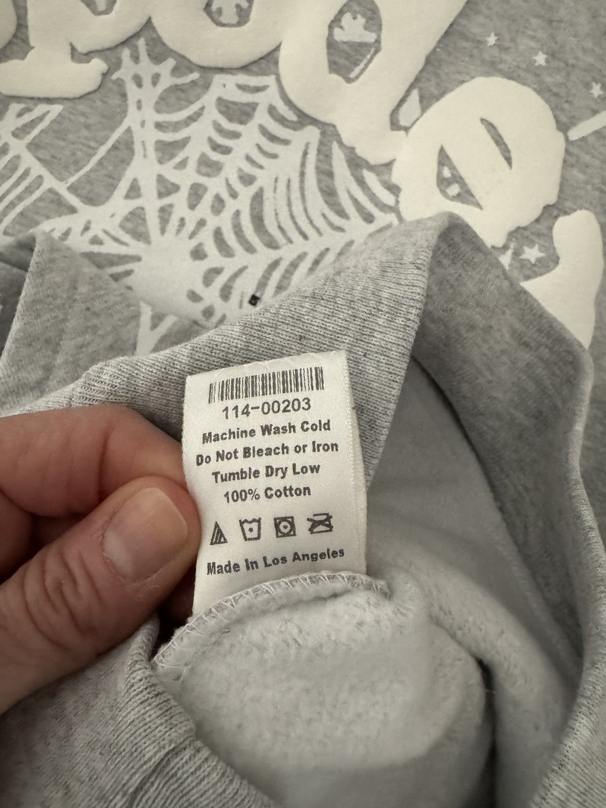 Sp5der Sp5der OG Web Hoodie XS Gray Size US XS / EU 42 / 0 - 3 Thumbnail