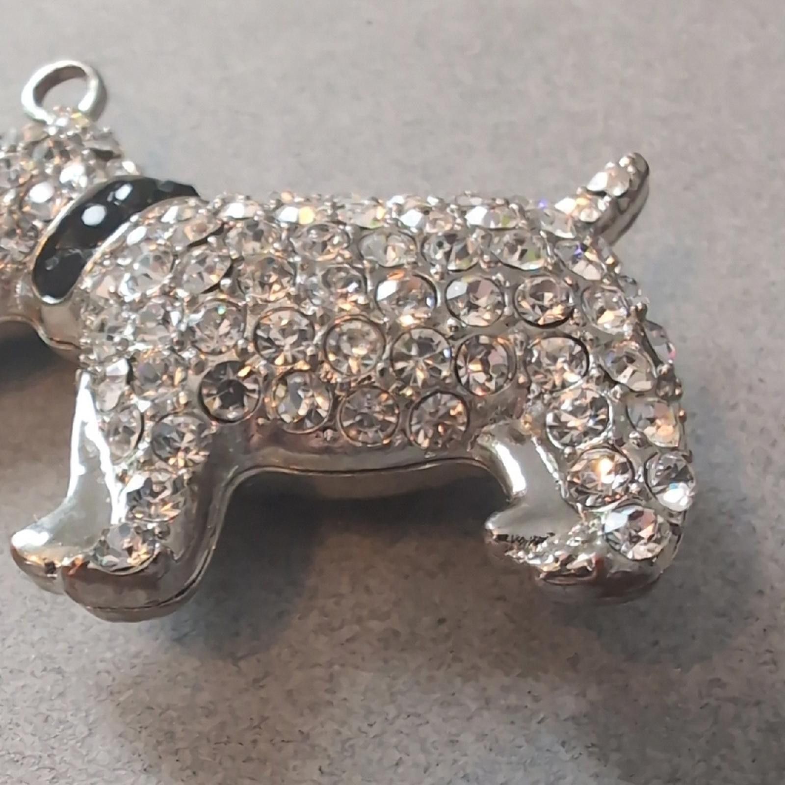 Other Vintage Retro Keyring scotty dog jewelry Rhinestone Style Size ONE SIZE - 5 Thumbnail