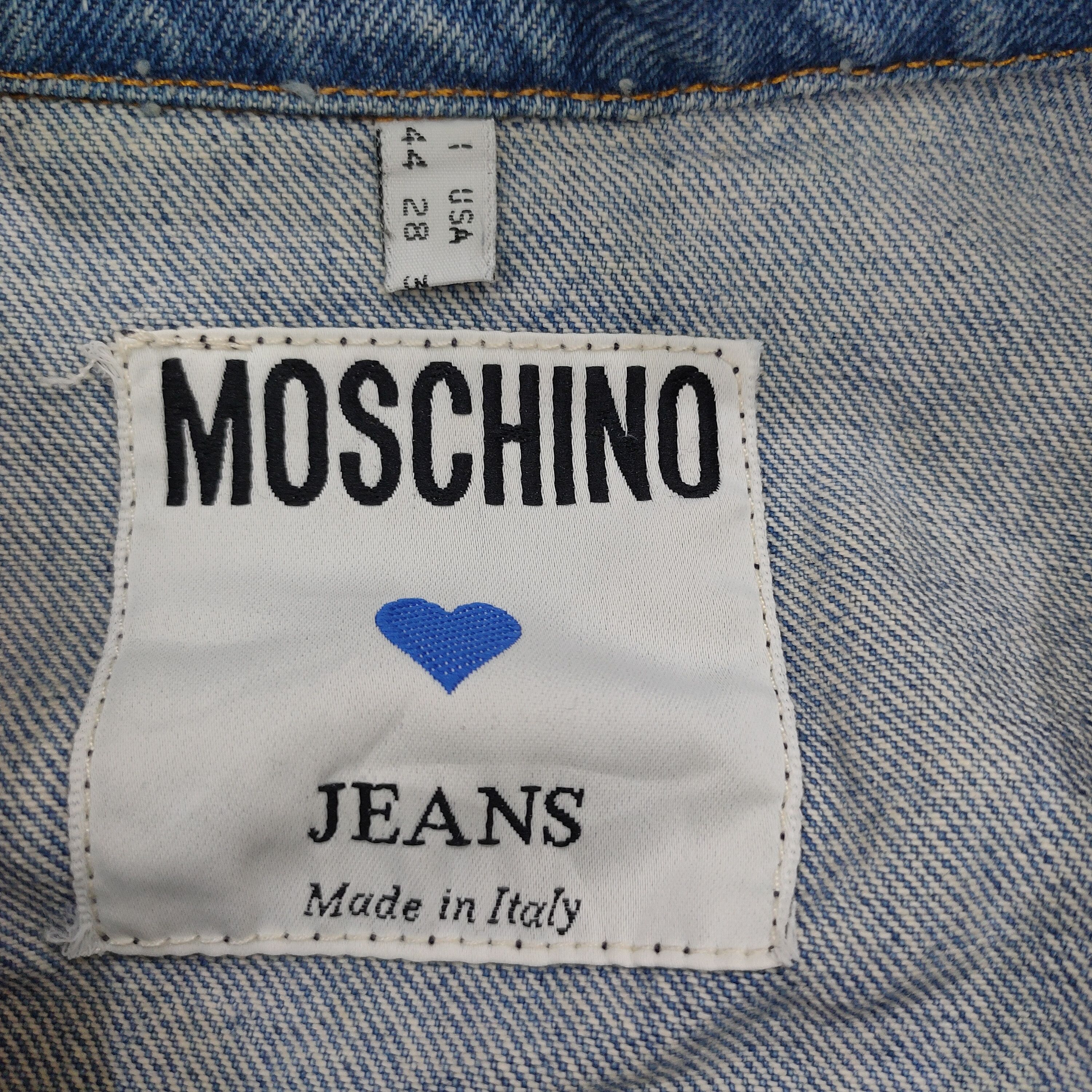 Moschino Vintage Denim Vest Jacket Size US M / EU 48-50 / 2 - 10 Thumbnail