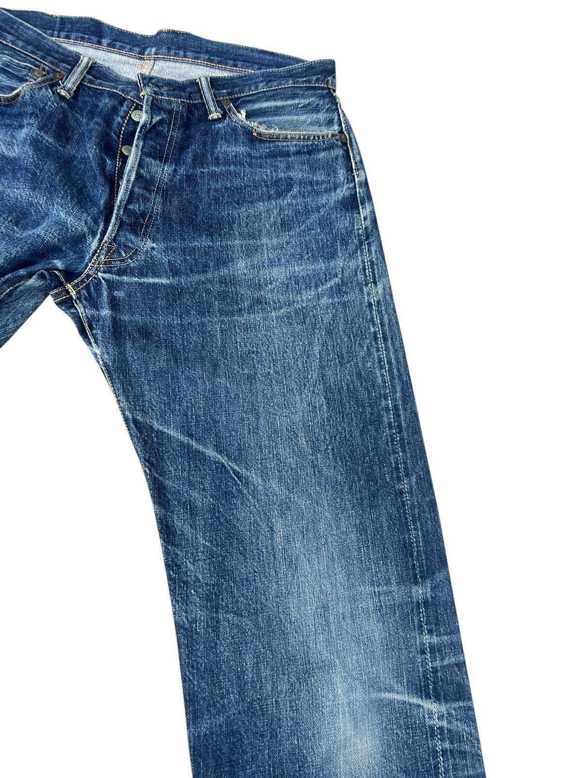 Denime Vintage GLEEM Clothing Japan Dirty Mud Denim Selvedge Jeans Size US 33 - 9 Thumbnail