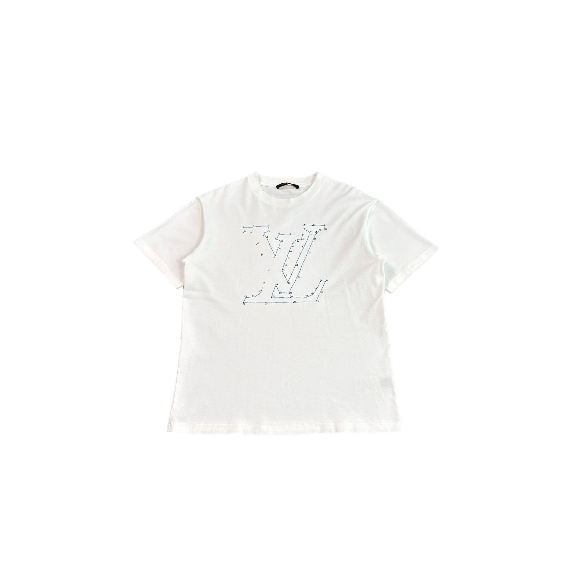 Louis Vuitton Louis Vuitton Embroidered Logo T-Shirt M Size US M / EU 48-50 / 2 - 1 Thumbnail