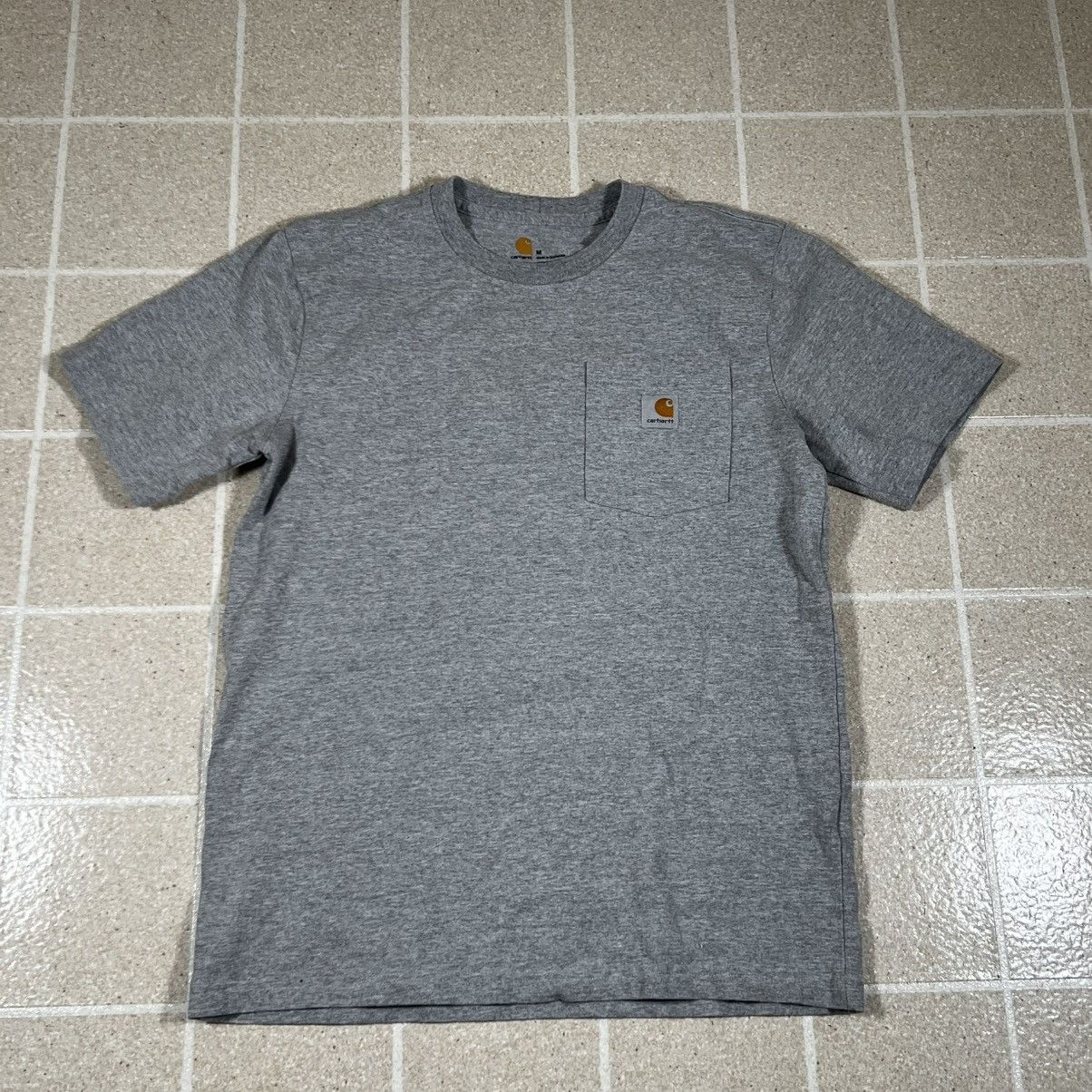 Carhartt Carhartt Gray Short Sleeve Pocket T Shirt Sz M Workwear Size US M / EU 48-50 / 2 - 1 Thumbnail