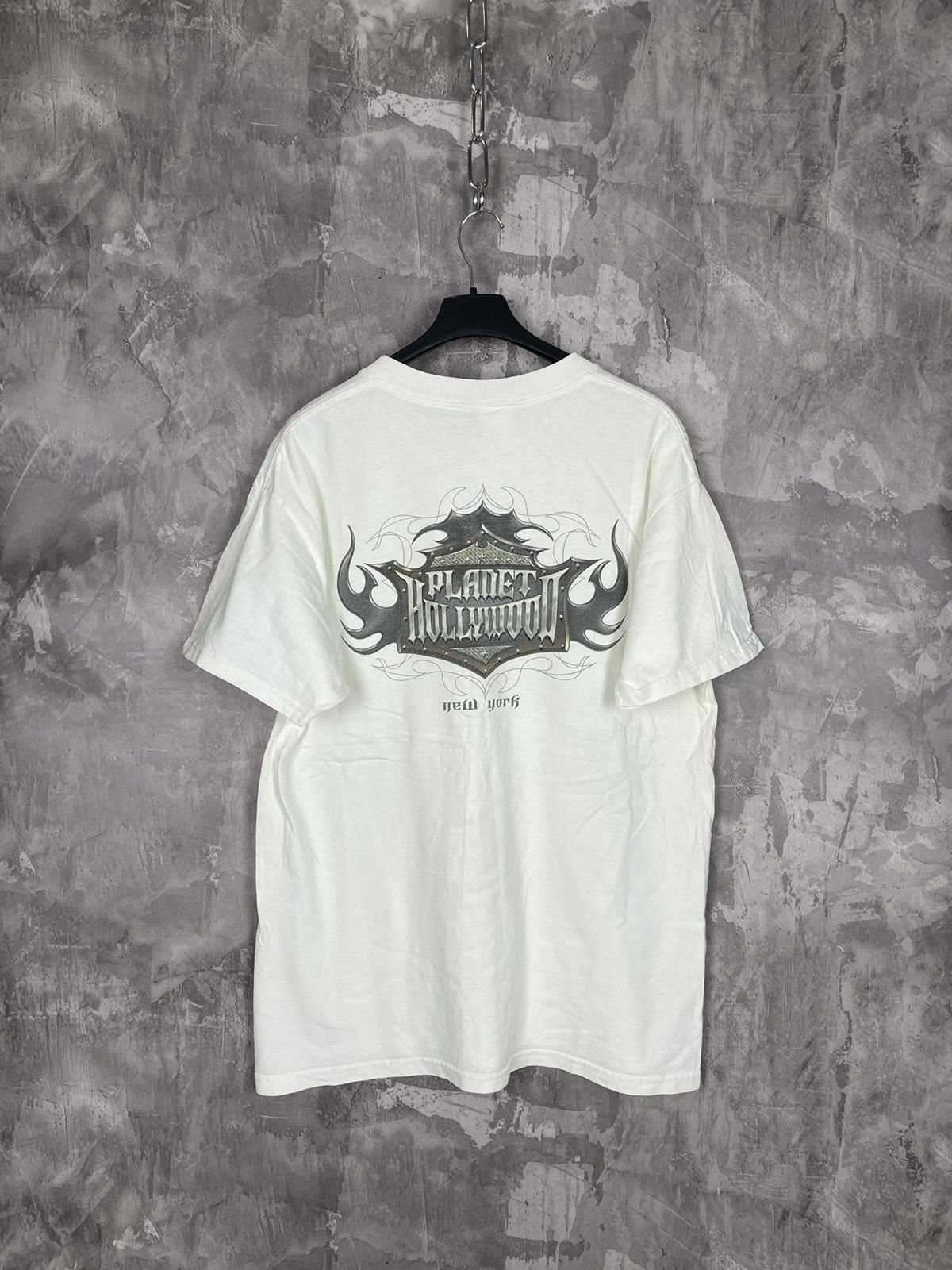 Planet Hollywood × Vintage Planet Hollywood Big Logo T-Shirt XL VTG 90s Streetwear Size US L / EU 52-54 / 3 - 1 Thumbnail