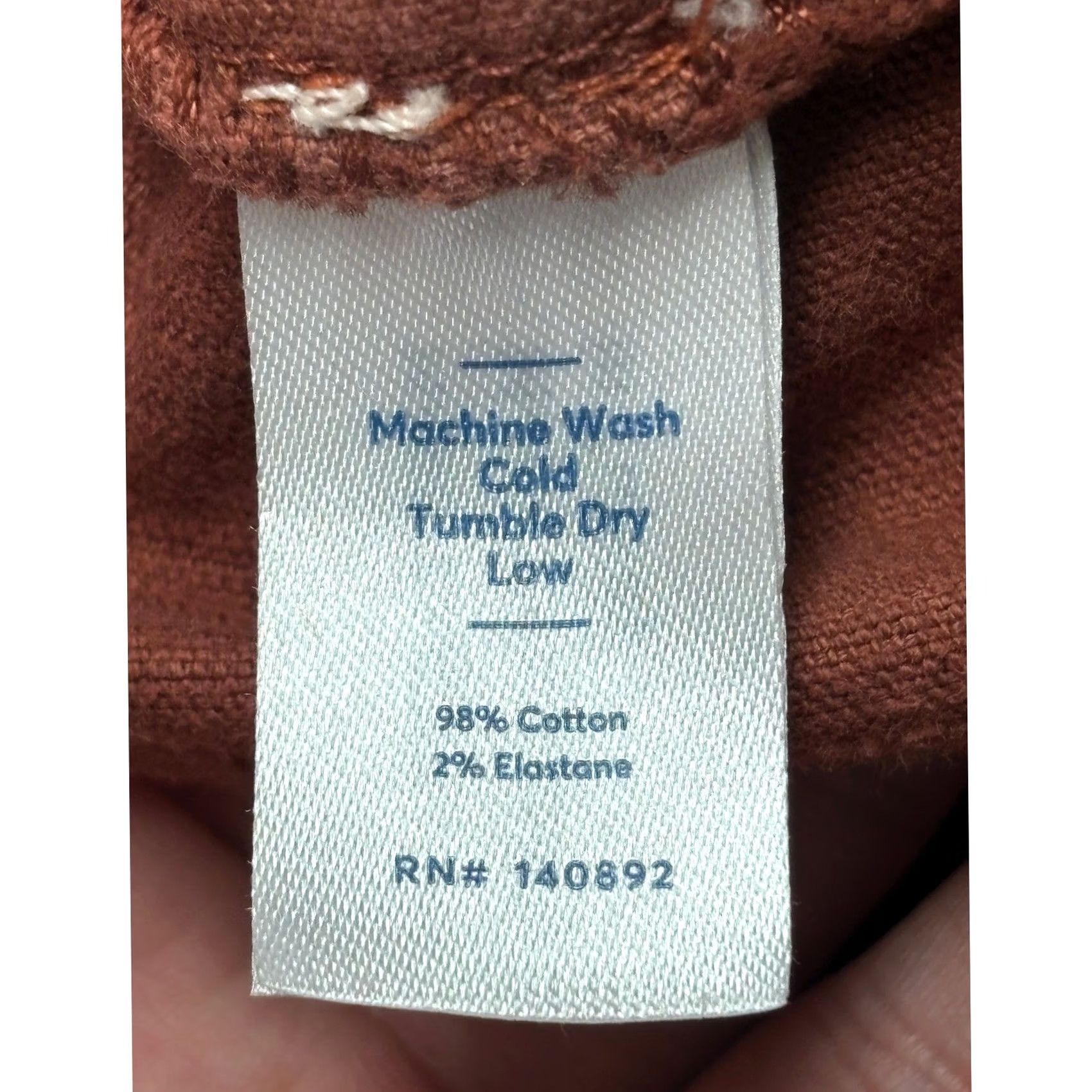 Marine Layer Marine Layer Allison Corduroy Pants Women 2 W26 L26 Rust Red Wide Leg Button Fly Size 26" / US 2 / IT 38 - 4 Thumbnail