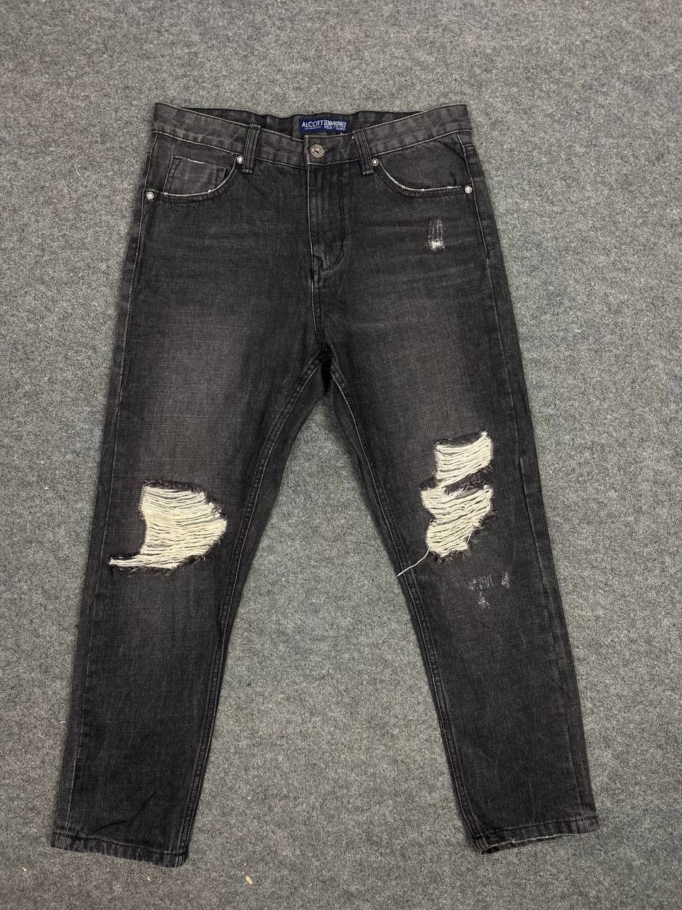 Japanese Brand allcot denim inspired distressed nice design Size 32" / US 10 / IT 46 - 1 Thumbnail