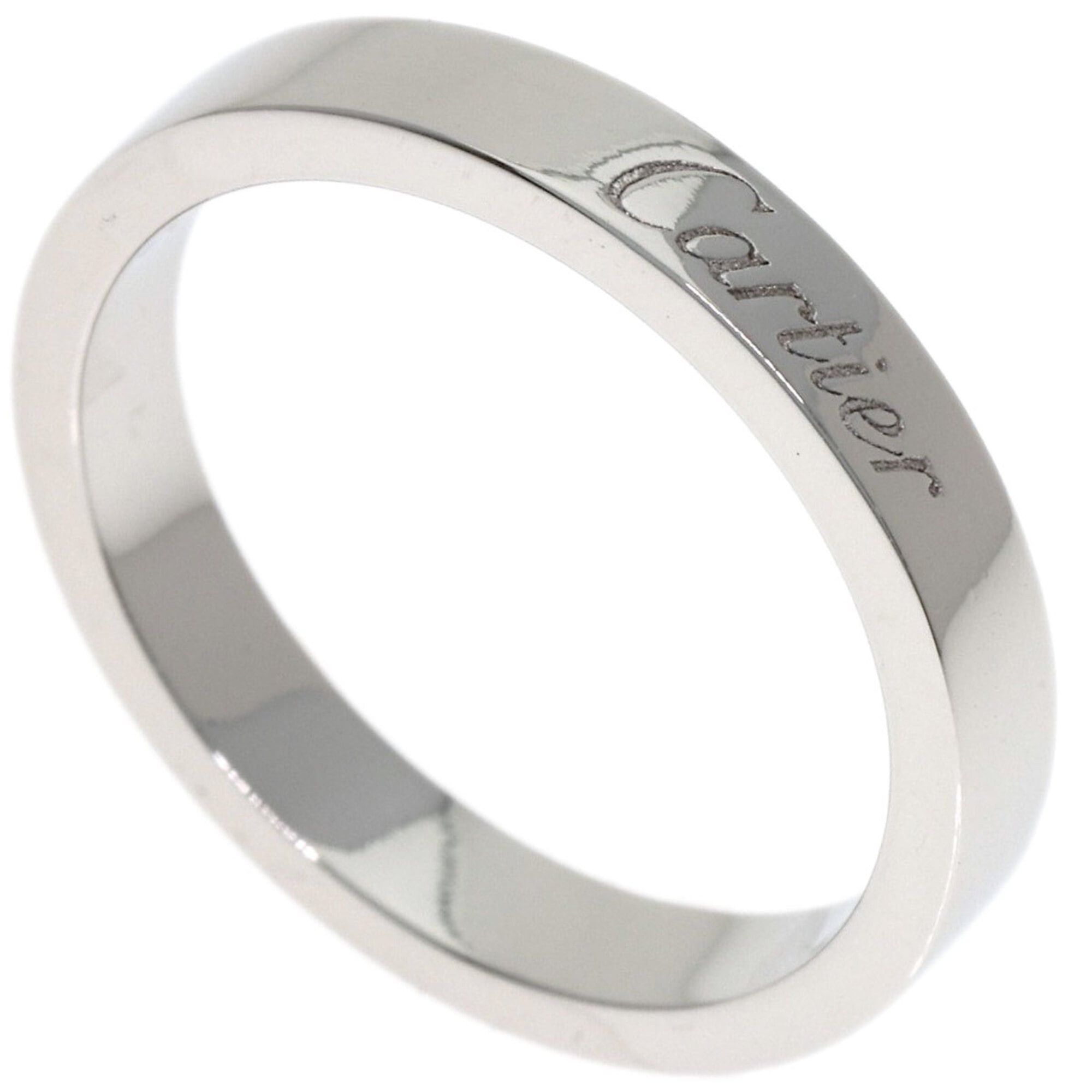 Cartier Cartier Engraved #49 Ring, Platinum PT950, Women's, CARTIER Size ONE SIZE - 1 Thumbnail