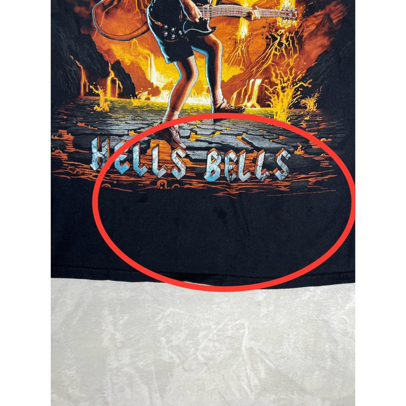 Liquid Blue AC/DC Hells Bells T-Shirt Mens Large Liquid Blue Black Rock Size US L / EU 52-54 / 3 - 3 Thumbnail
