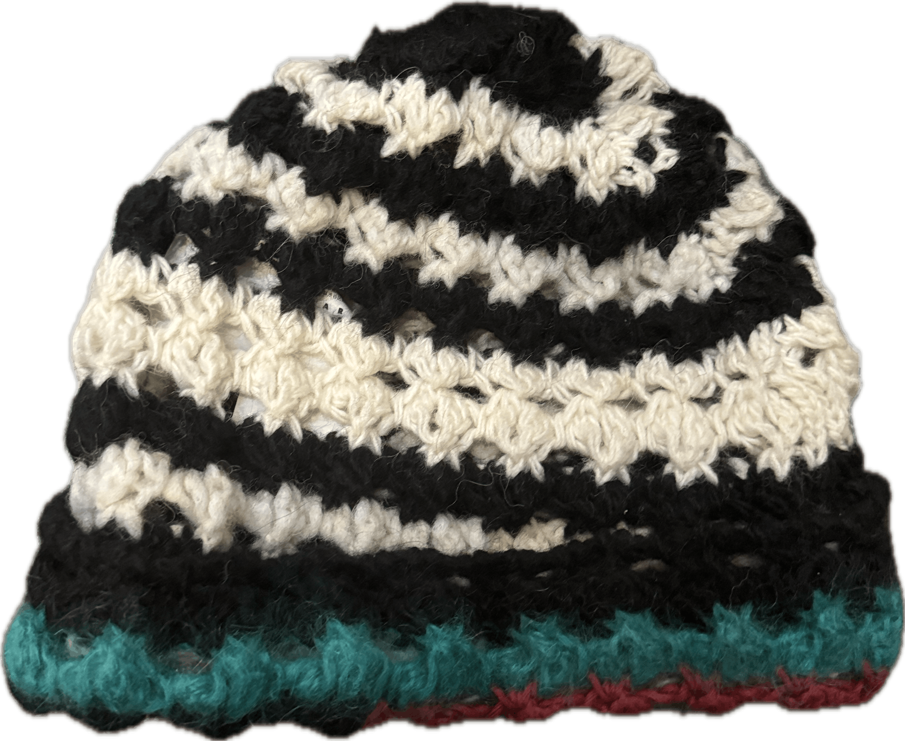 image of Marni Striped Crochet Beanie Hat, Men's