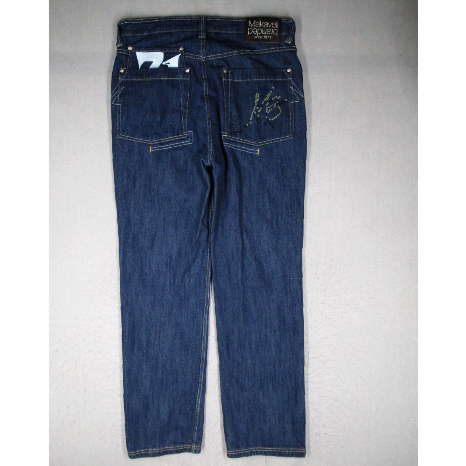 Vintage VINTAGE Makaveli Jeans Mens 36 Blue Straight Denim Jeans 90s Hip Hop Vintage Streetwear Size US 36 / EU 52 - 7 Thumbnail