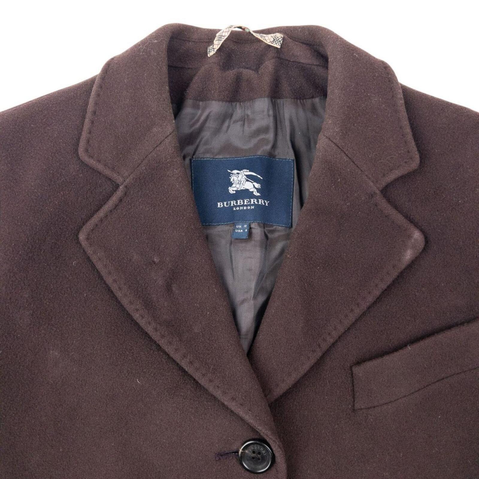 Burberry Vintage 2000s Burberry Cashmere Longline Jacket Womens XL Size XL / US 12-14 / IT 48-50 - 3 Thumbnail