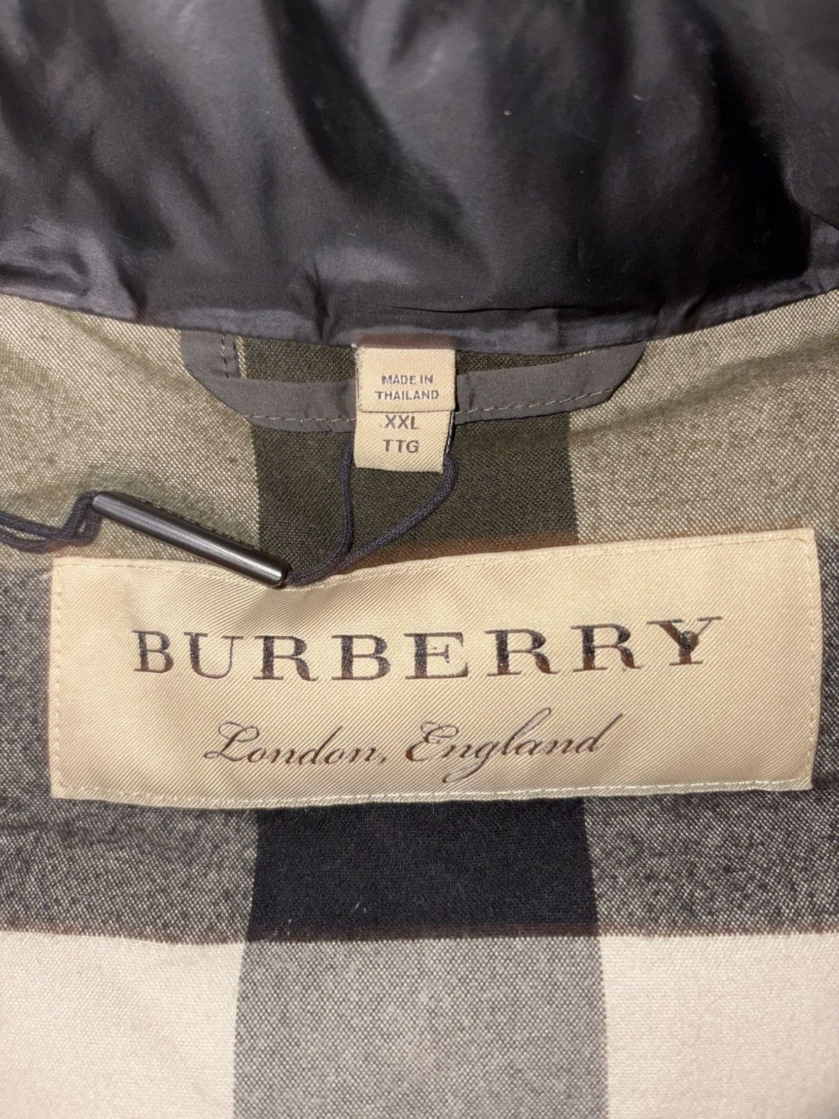 Burberry Dark Green Burberry Coat Size US XXL / EU 58 / 5 - 4 Thumbnail