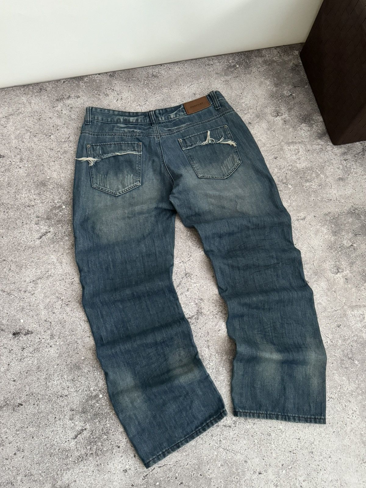 Vintage Vintage Y2K distressed Diesel style baggy pants Size US 34 / EU 50 - 10 Thumbnail