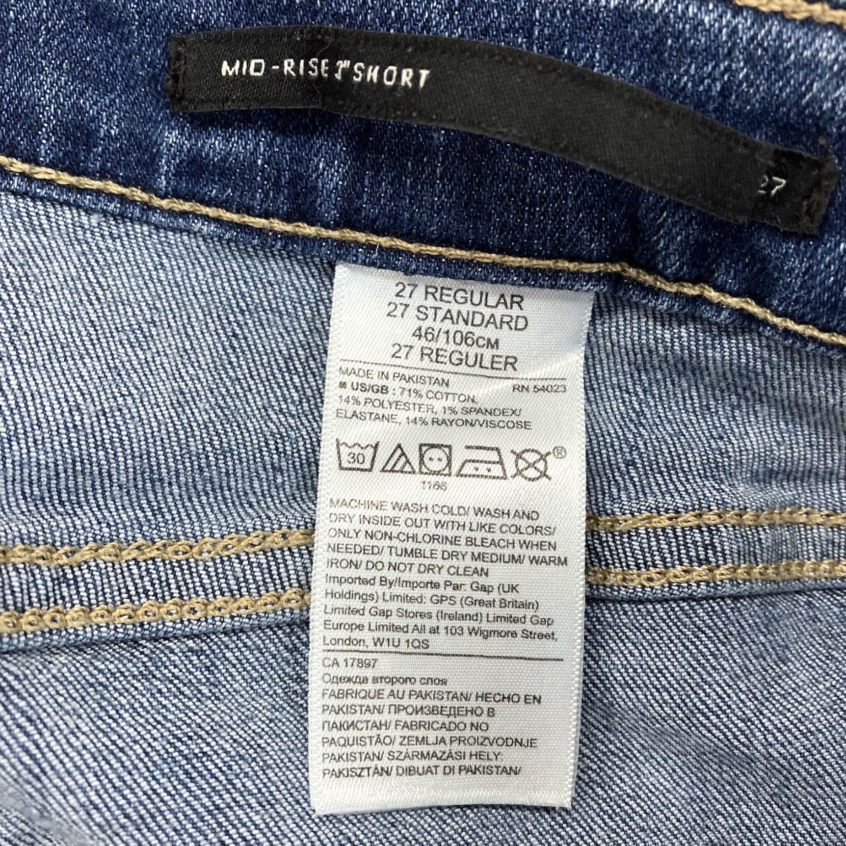 Banana Republic Banana Republic Women's Cutoff Denim Jean Shorts 27 Mid Rise Side Stripe 2in Inseam Blue Regular Size 27" / US 4 / IT 40 - 4 Thumbnail