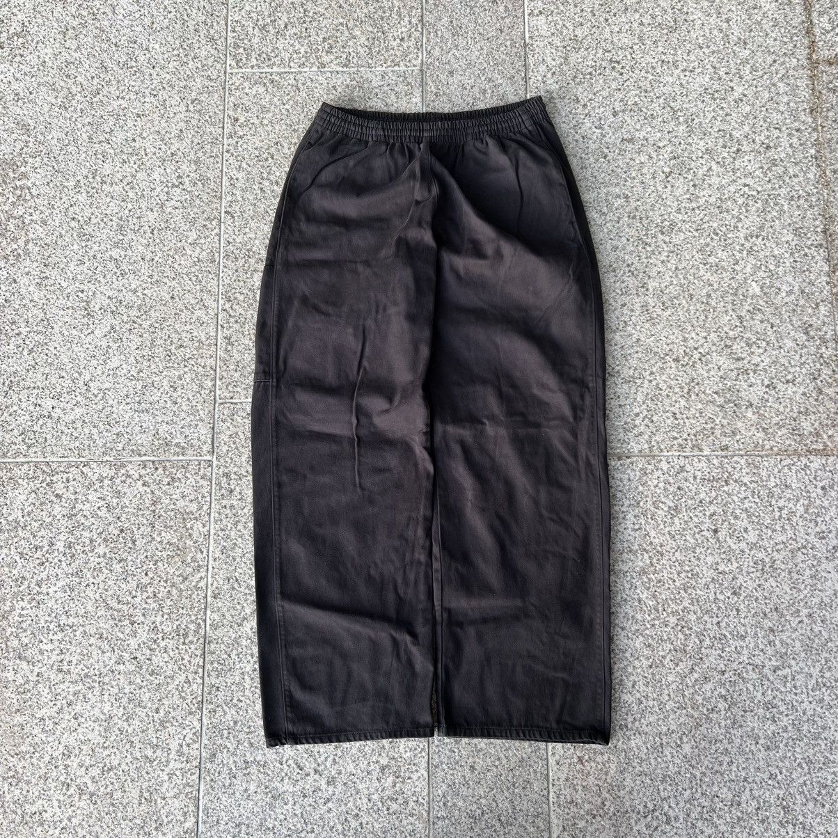 image of Balenciaga x Gap X Yeezy Satin Cargo Washed Baggy Pants in Black, Men's (Size 34)