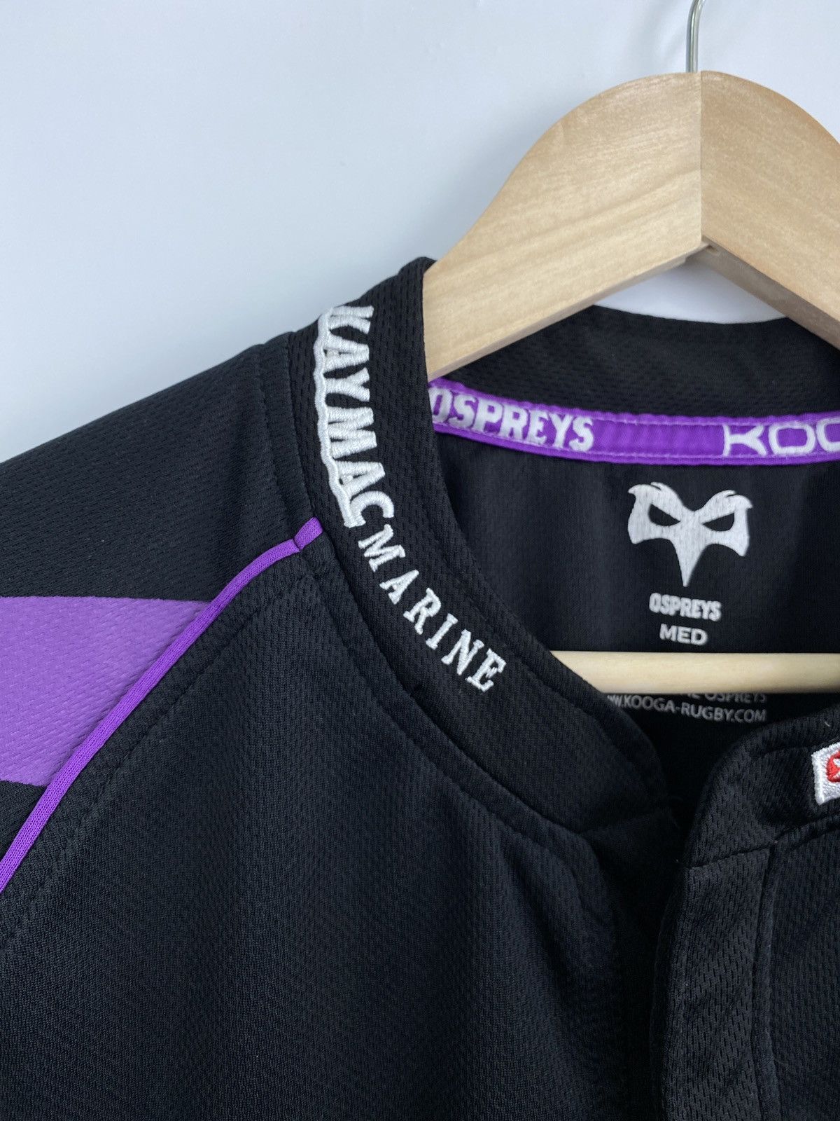 Man Made In Australia Ospreys Rugby Union 2009/2010 Kooga Black Home Jersey Rare Size US M / EU 48-50 / 2 - 6 Thumbnail