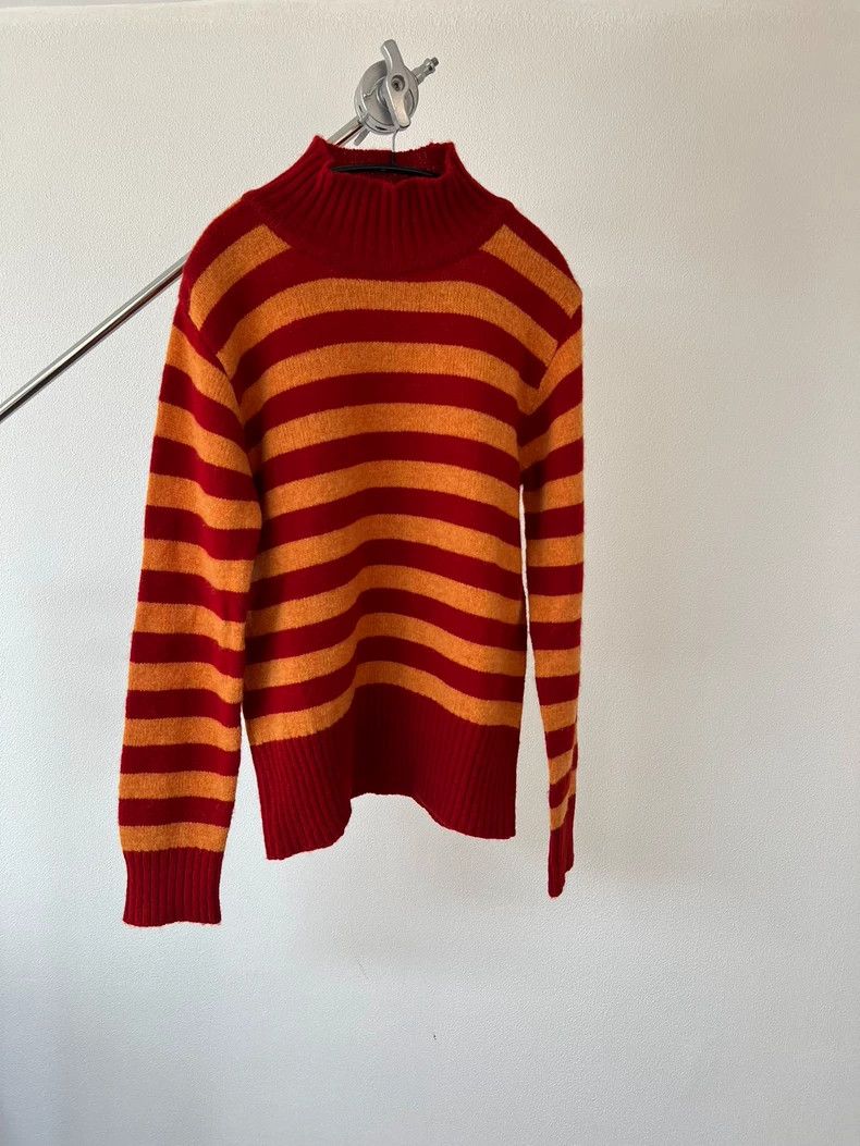 Dries Van Noten dries van noten Orange striped wool sweater 2503-Nextarrow Size US M / EU 48-50 / 2 - 1 Thumbnail