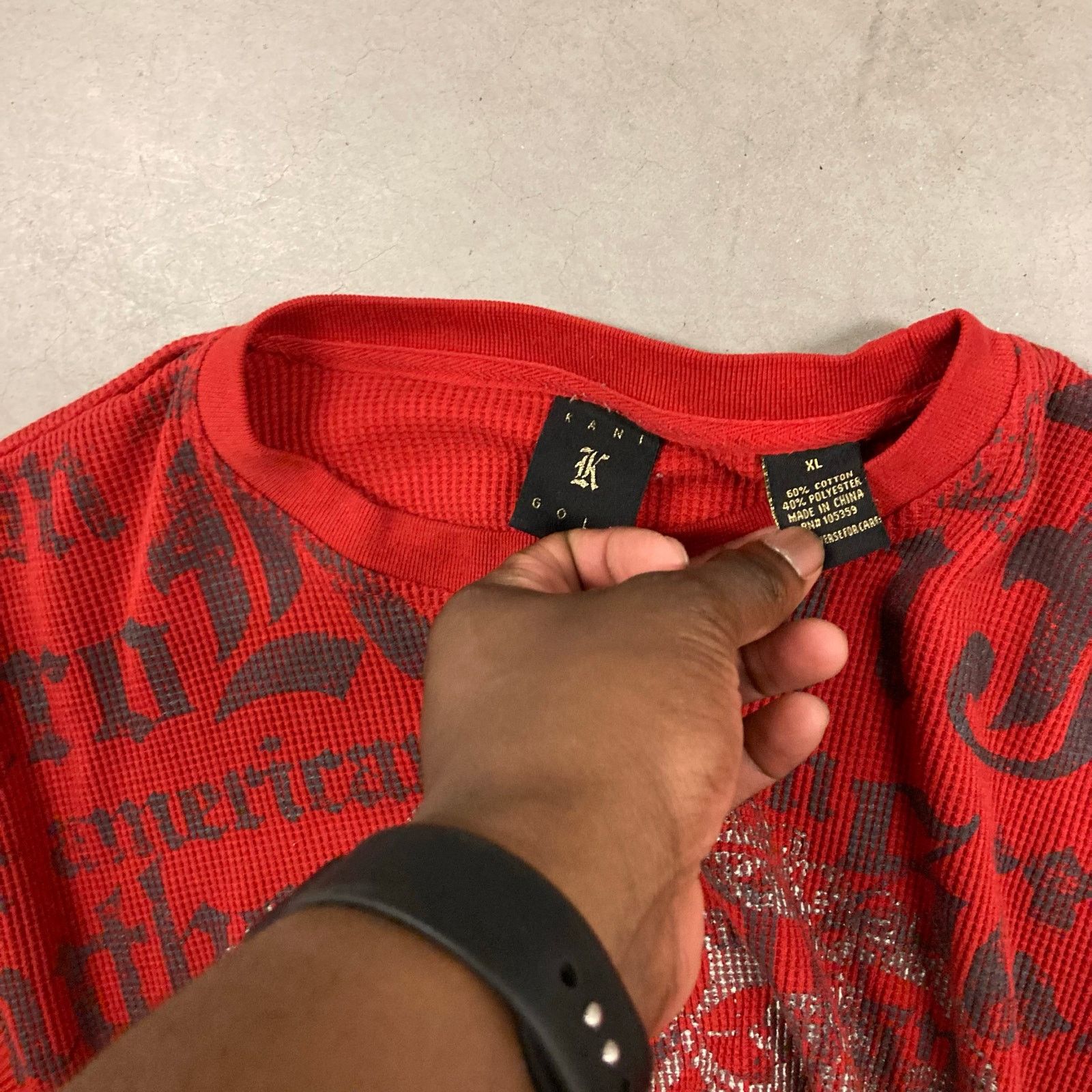 Vintage Y2K vintage affliction style graphic thermal T-Shirt Size US XL / EU 56 / 4 - 5 Thumbnail
