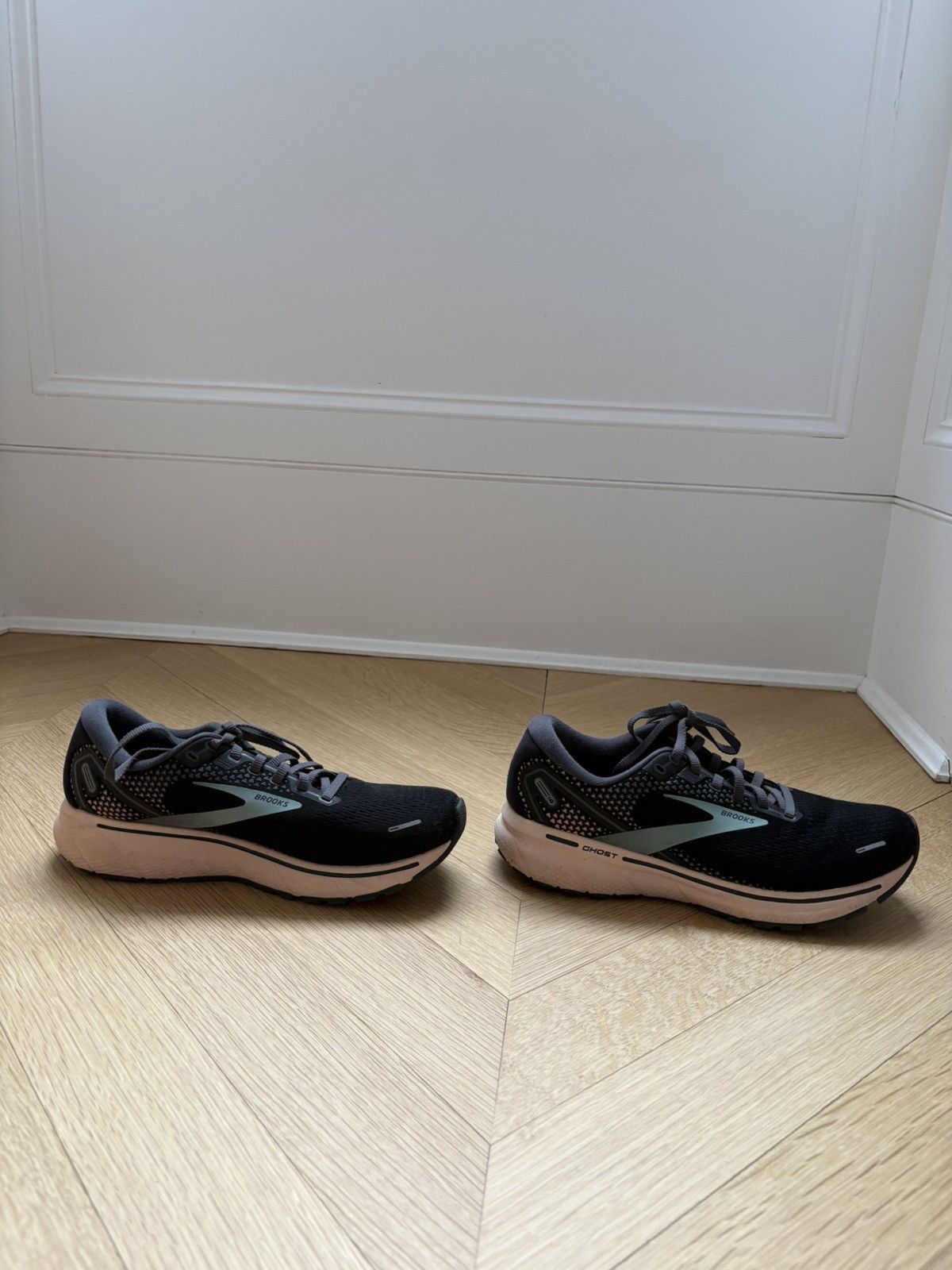 Brooks BROOKS GHOST 14 - BLACK - PEACH - PEARL Size US 9.5 / IT 39.5 - 5 Thumbnail